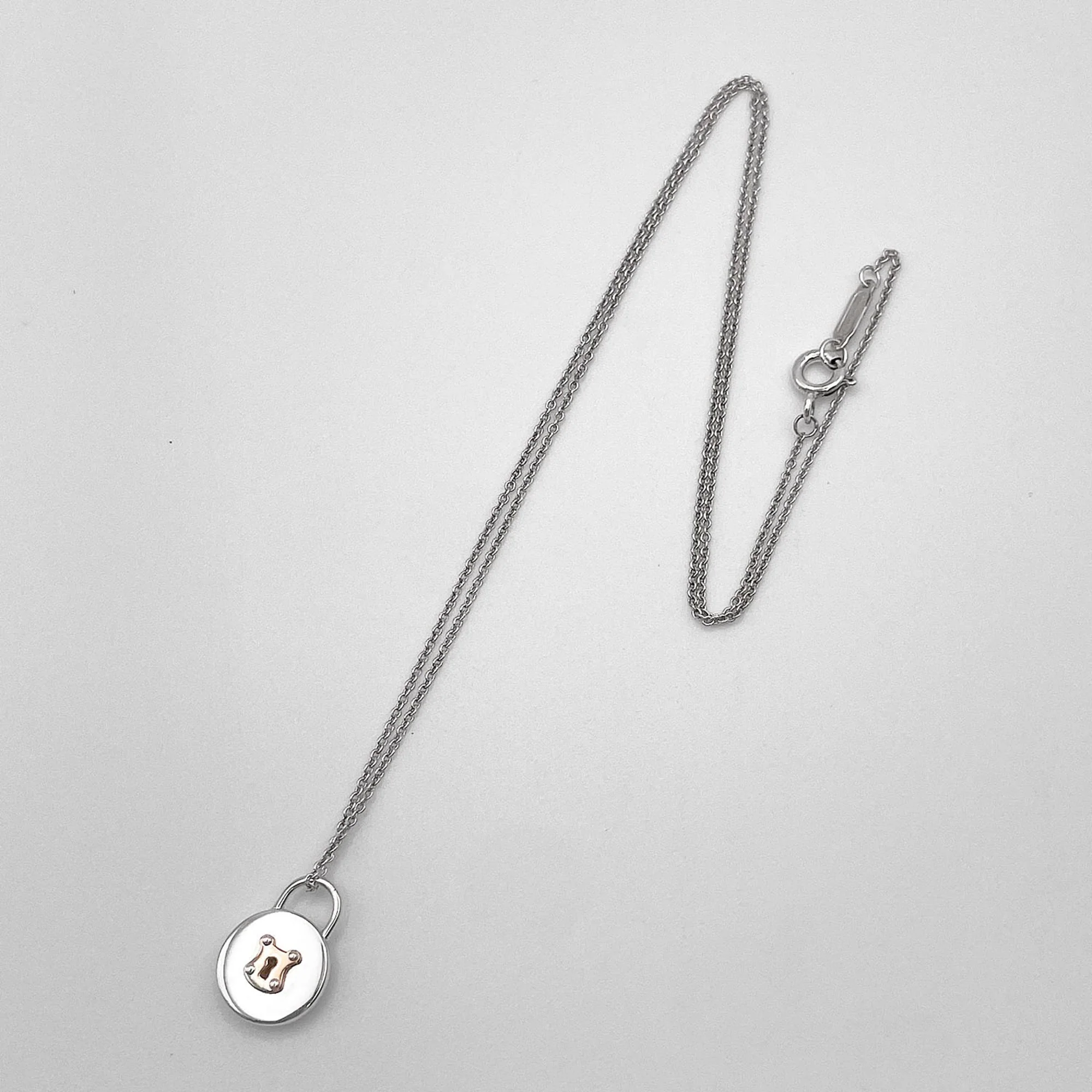 Pendant Necklace Sterling Silver and 18K Yellow Gold - Image 3