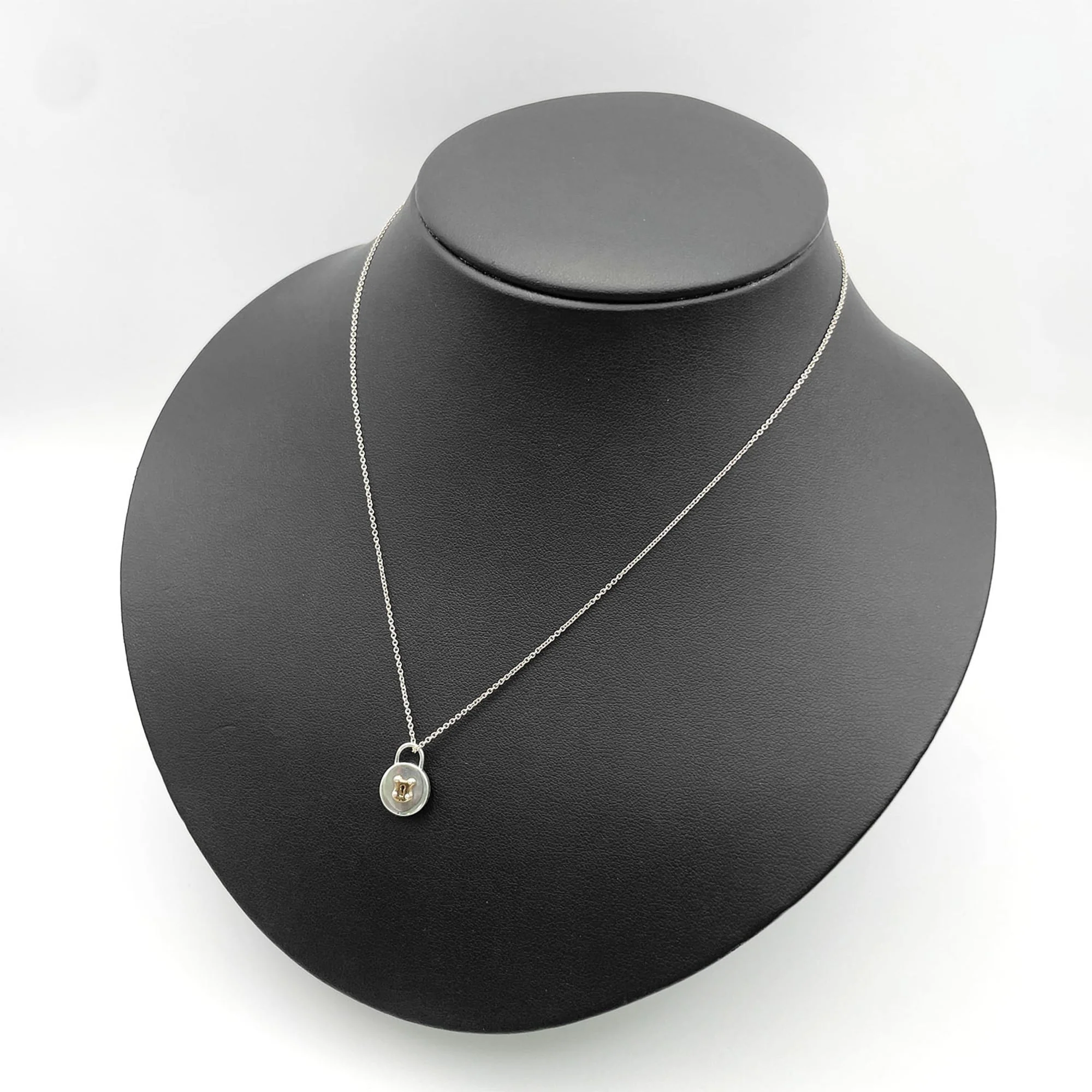 Pendant Necklace Sterling Silver and 18K Yellow Gold - Image 6