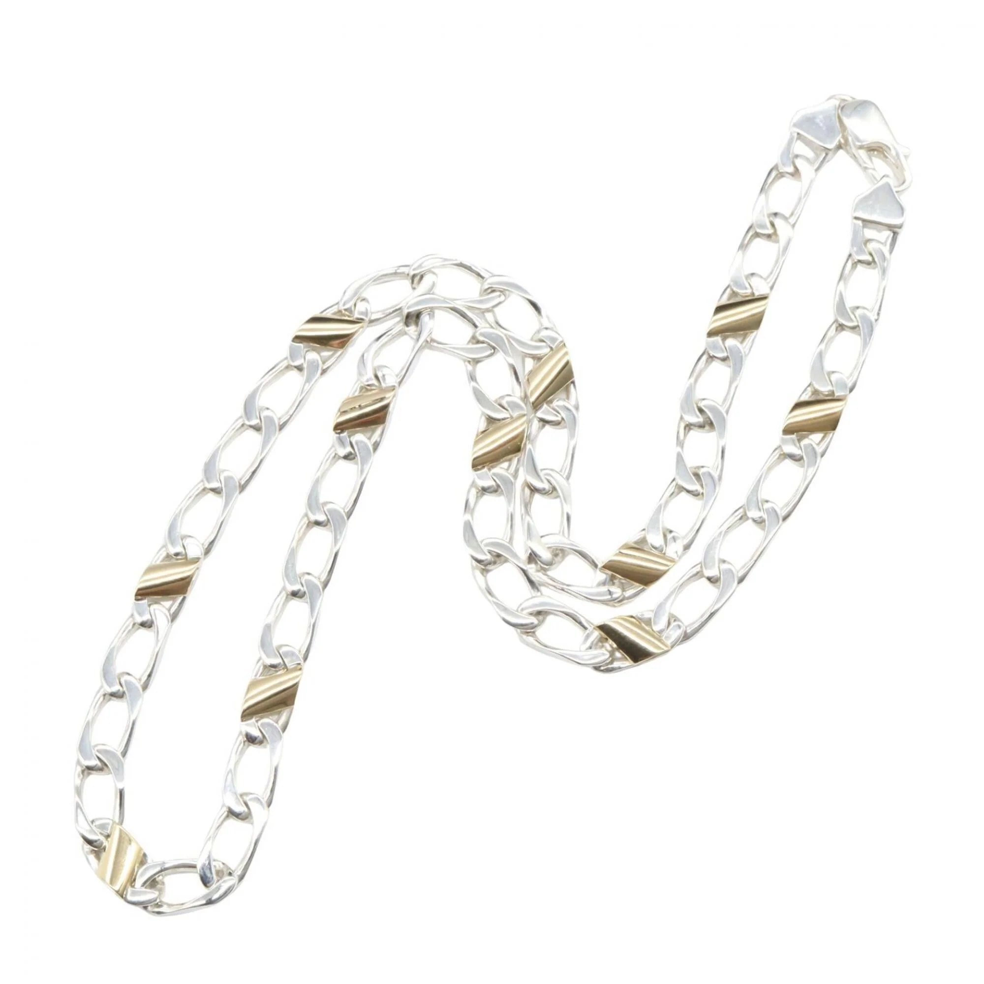 Pendant Necklace Sterling Silver and 18K Yellow Gold - Image 2