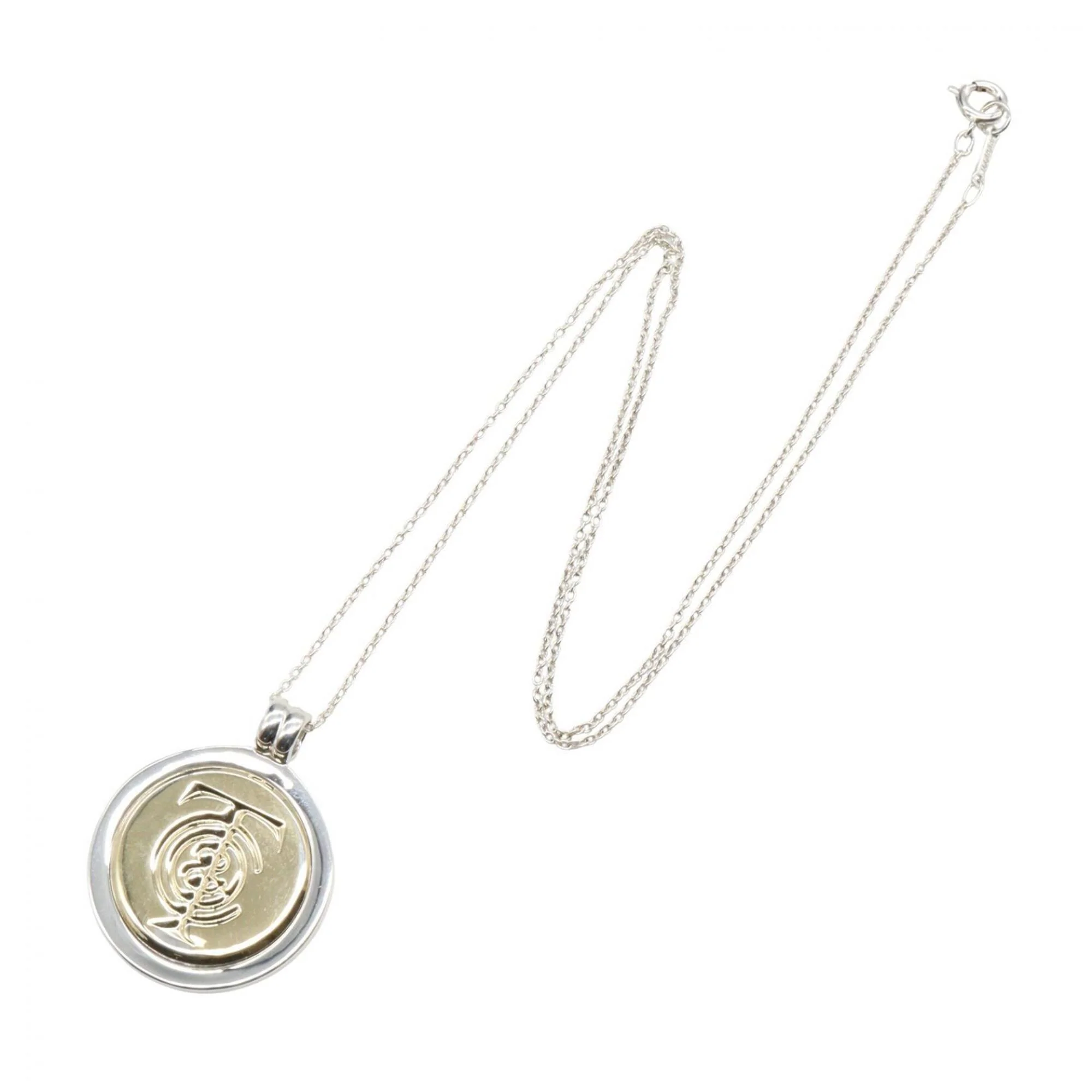 Pendant Necklace Sterling Silver and 18K Yellow Gold - Image 2
