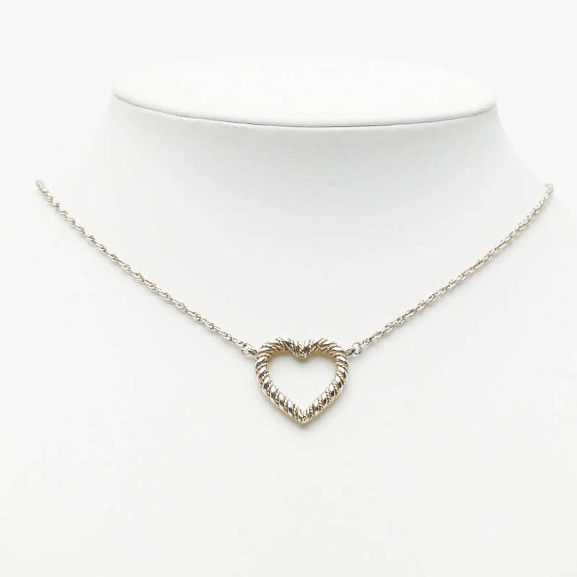 Pendant Necklace Sterling Silver and 18K Yellow Gold - Image 8