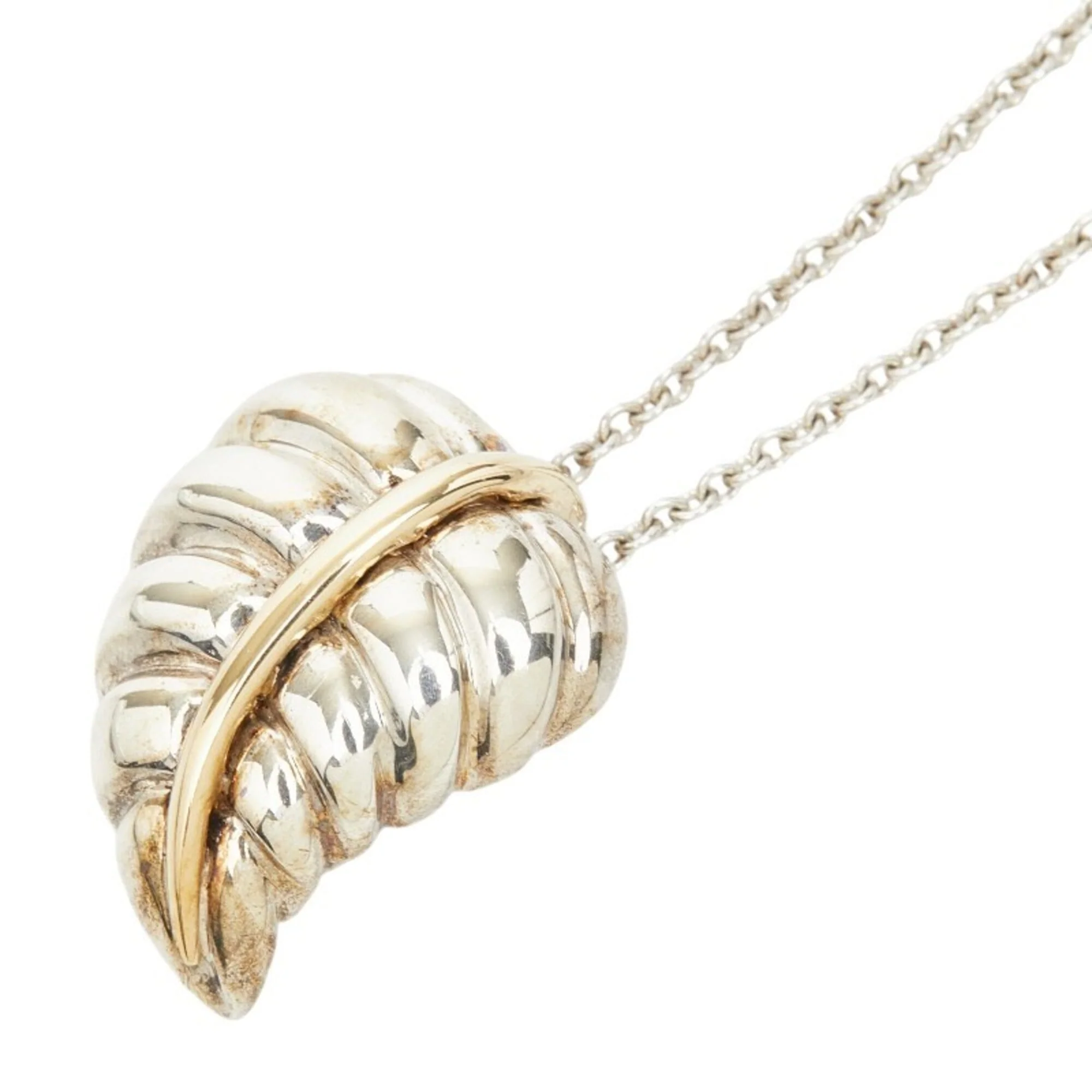 Pendant Necklace Sterling Silver and 18K Yellow Gold