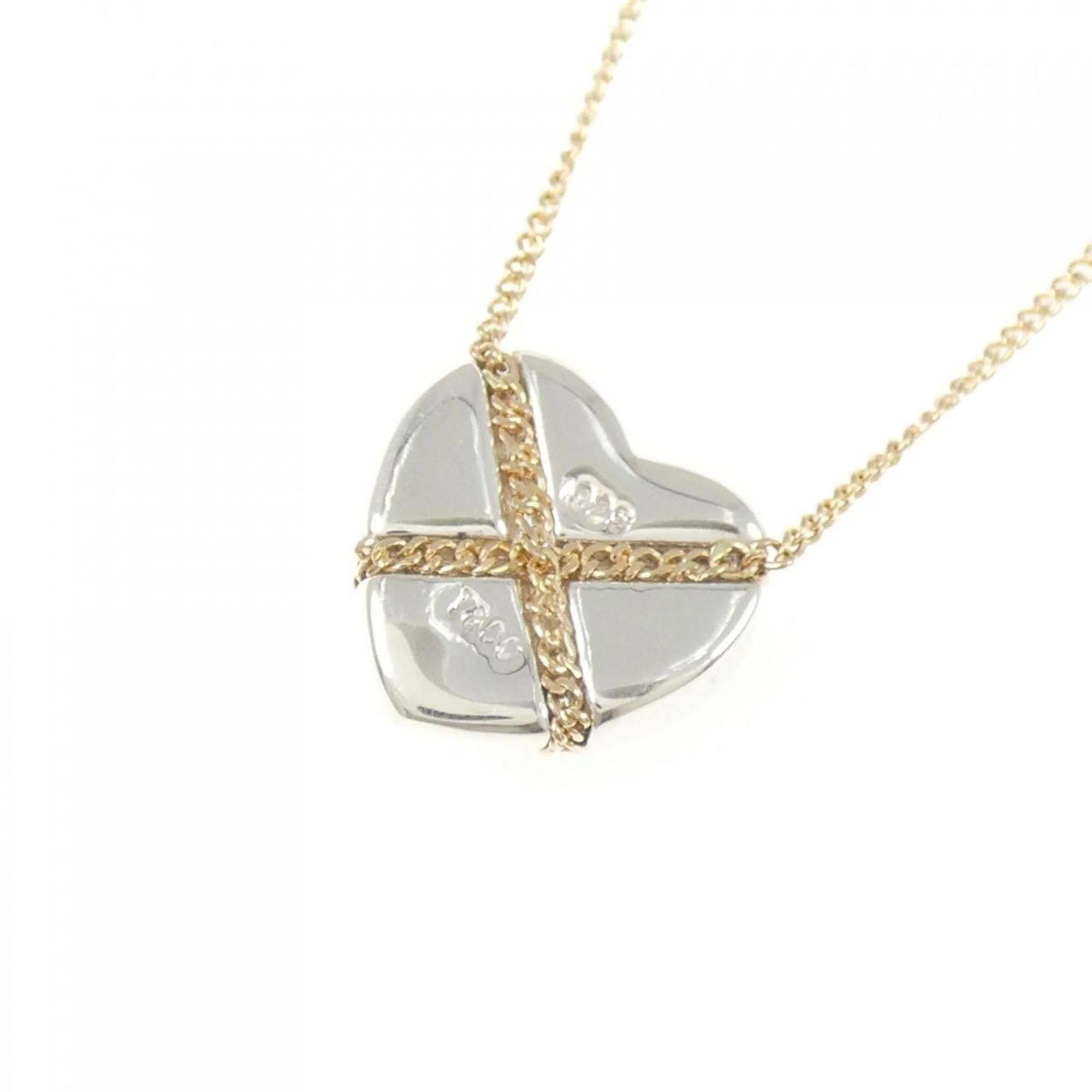 Pendant Necklace Sterling Silver and 18K Yellow Gold - Image 4