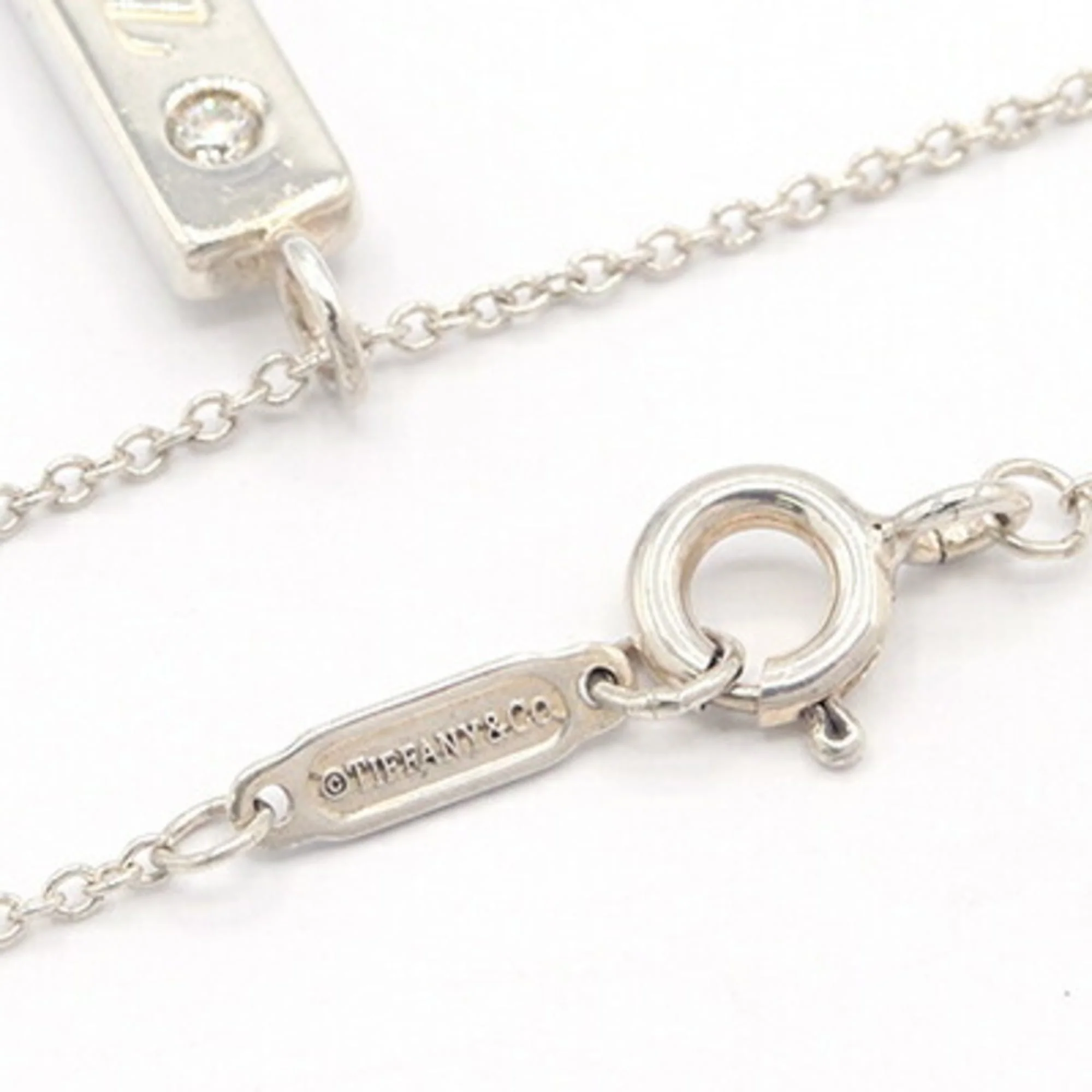 Pendant Necklace Sterling Silver with Diamond - Image 3