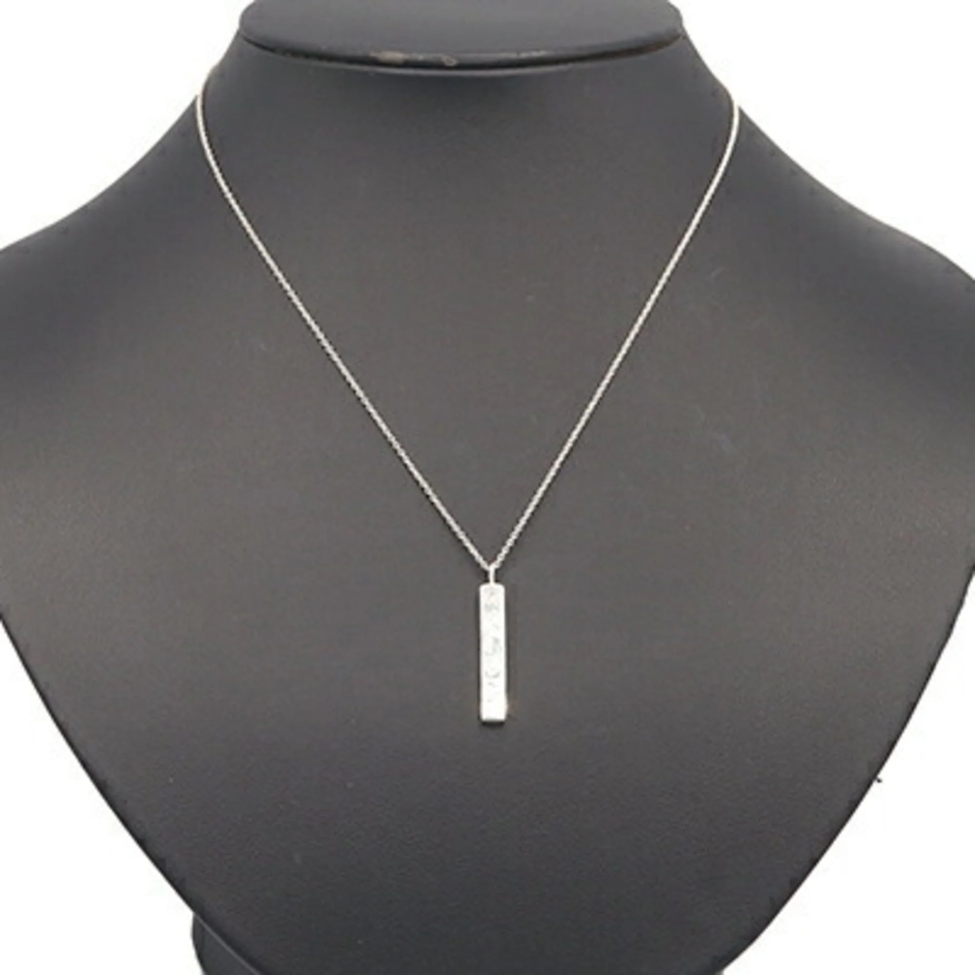 Pendant Necklace Sterling Silver with Diamond - Image 7
