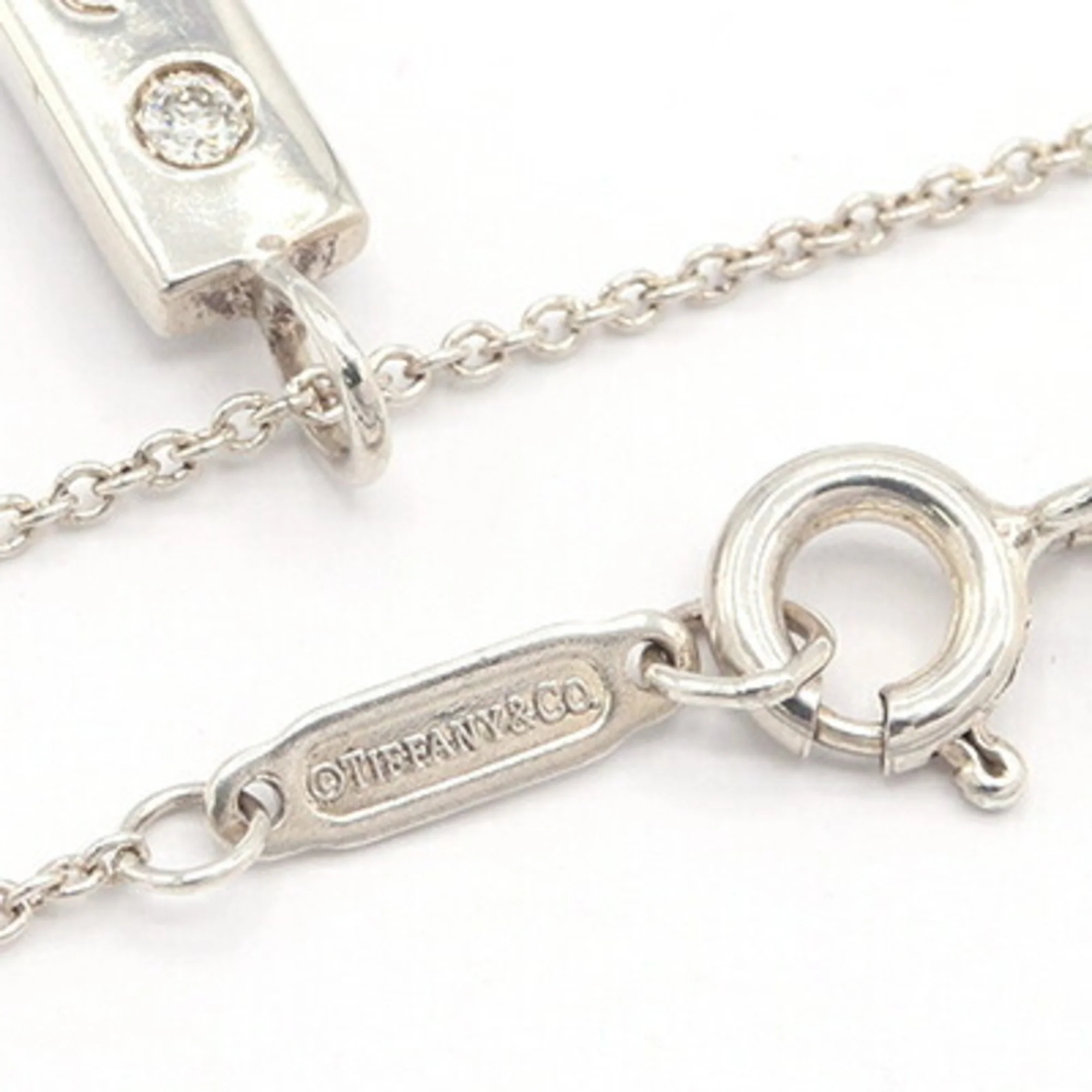 Pendant Necklace Sterling Silver with Diamond - Image 3