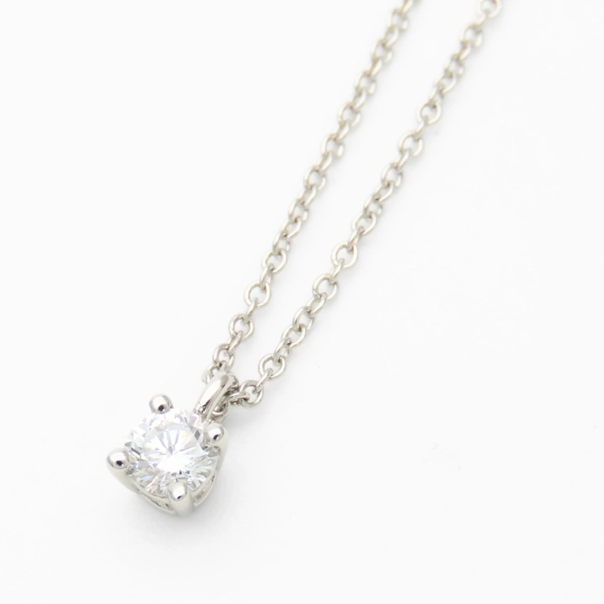 Pendant Necklace Sterling Silver with Diamond - Image 4