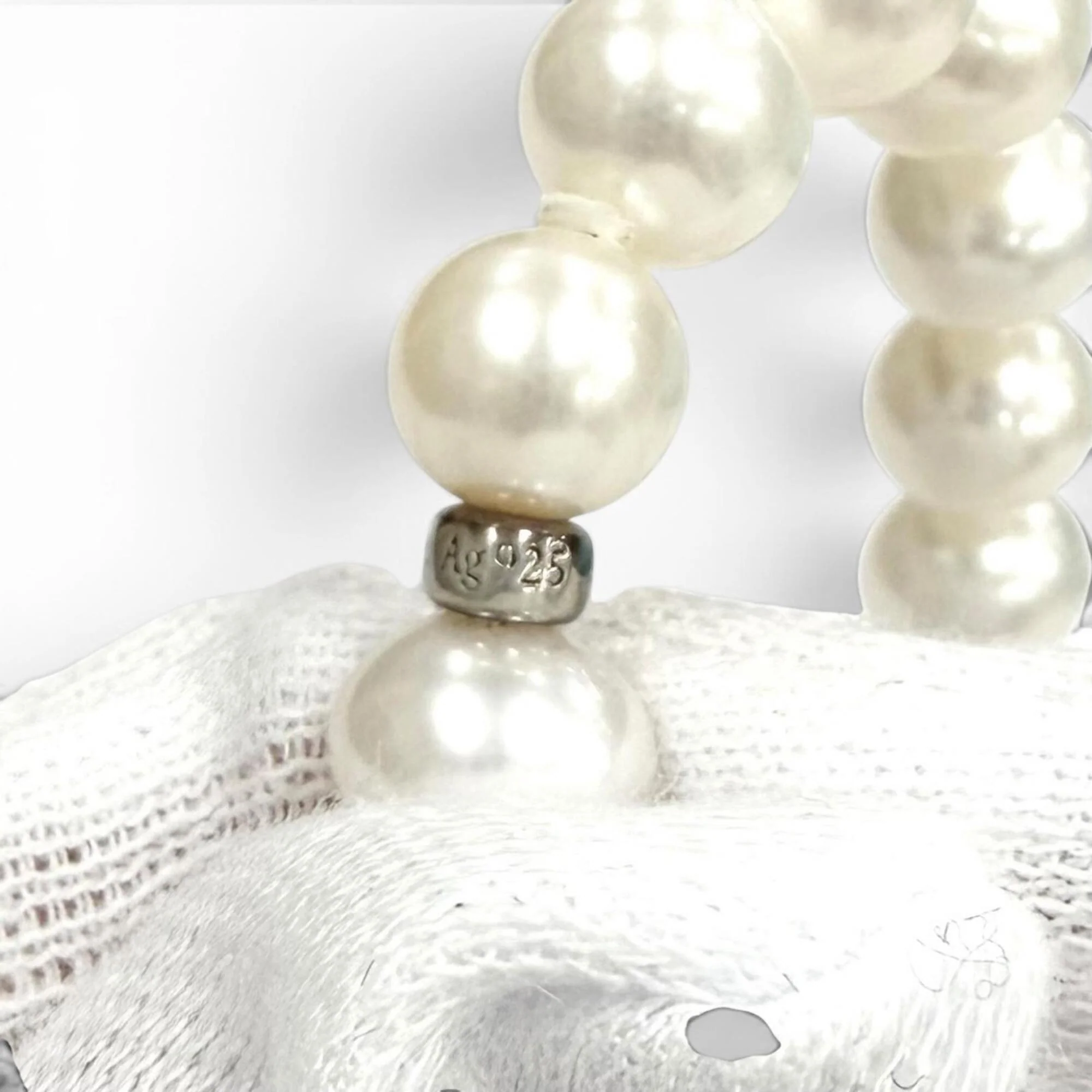 Pendant Necklace Sterling Silver with Pearl - Image 8