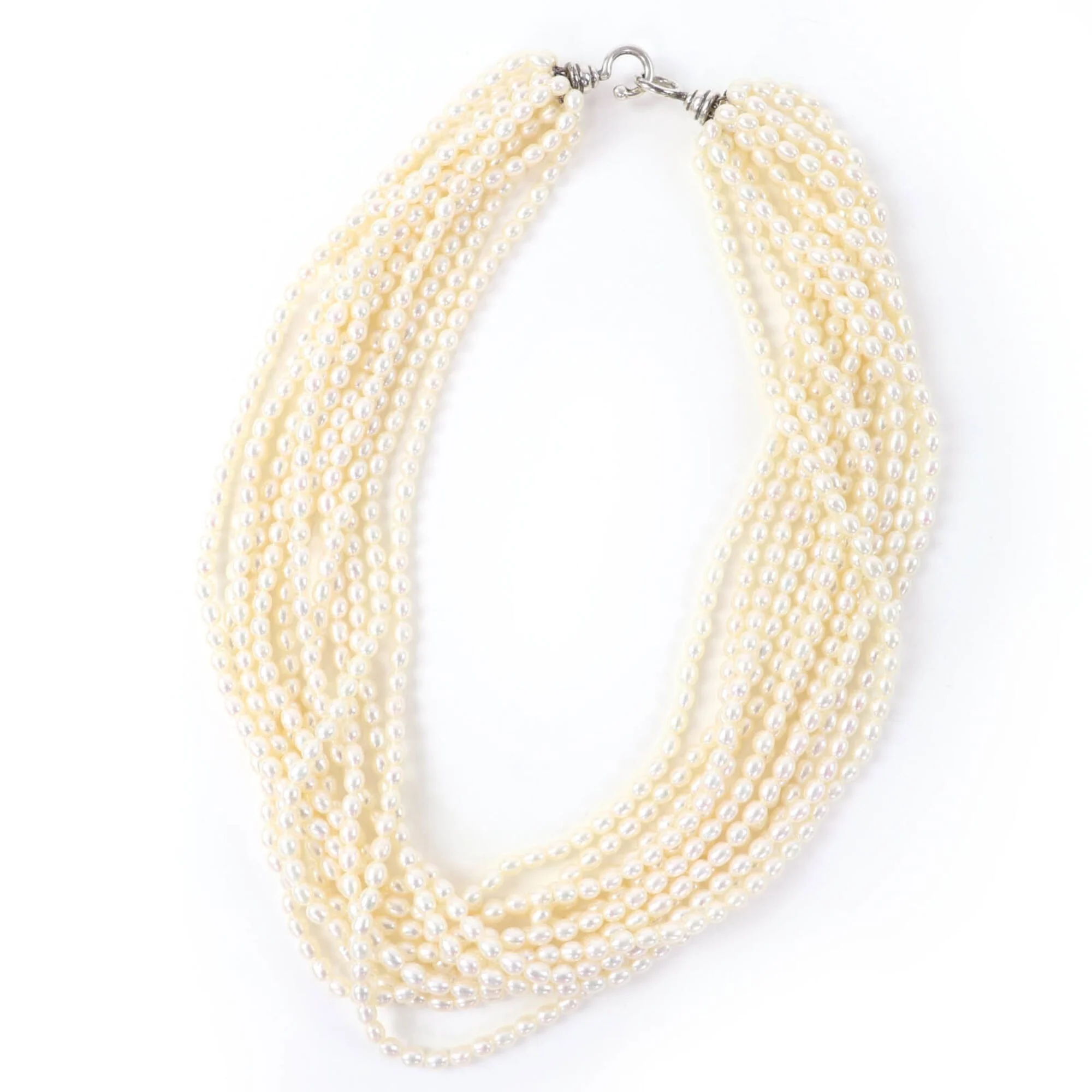 Pendant Necklace Sterling Silver with Pearl