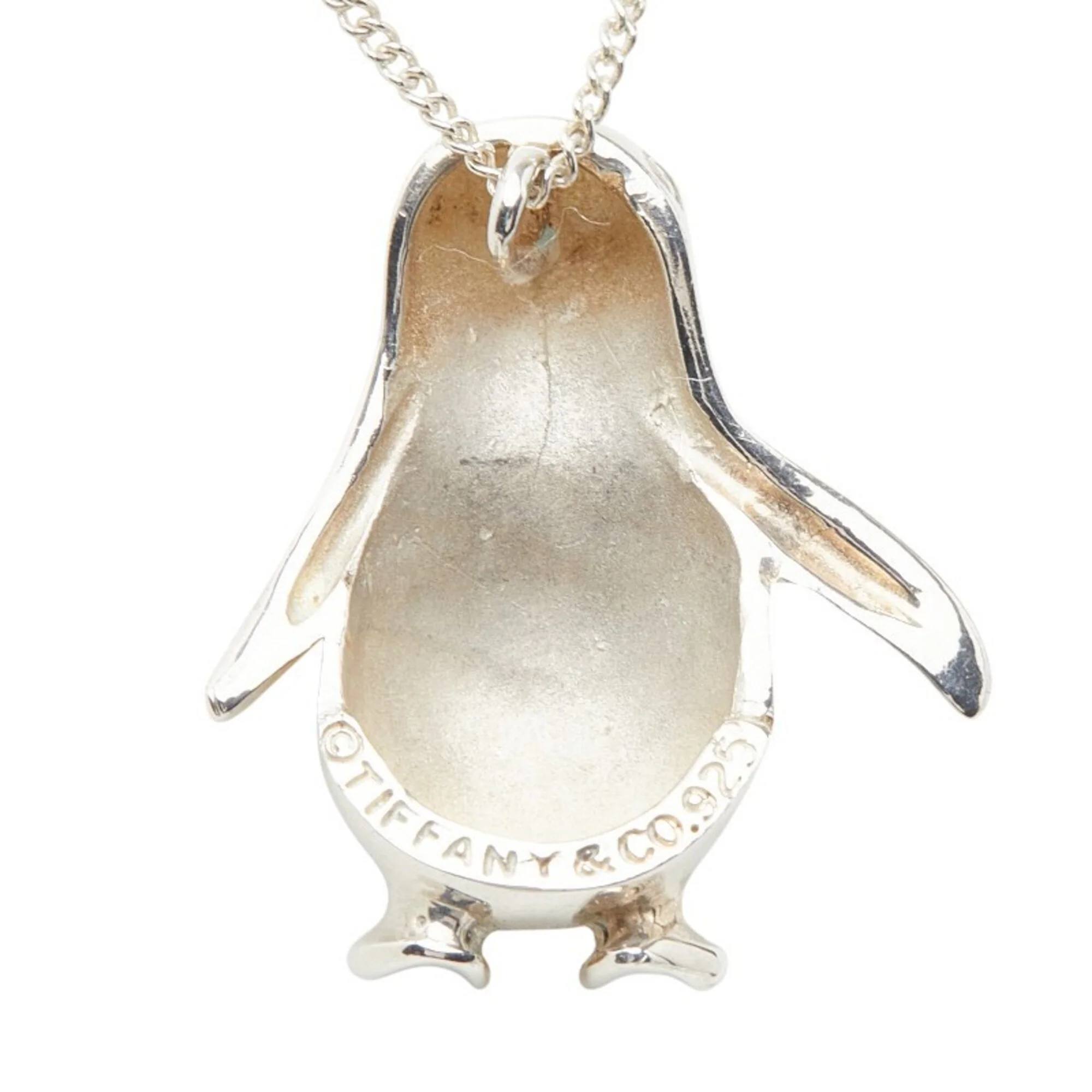 Penguin Motif Chain Pendant Necklace Sterling Silver - Image 4