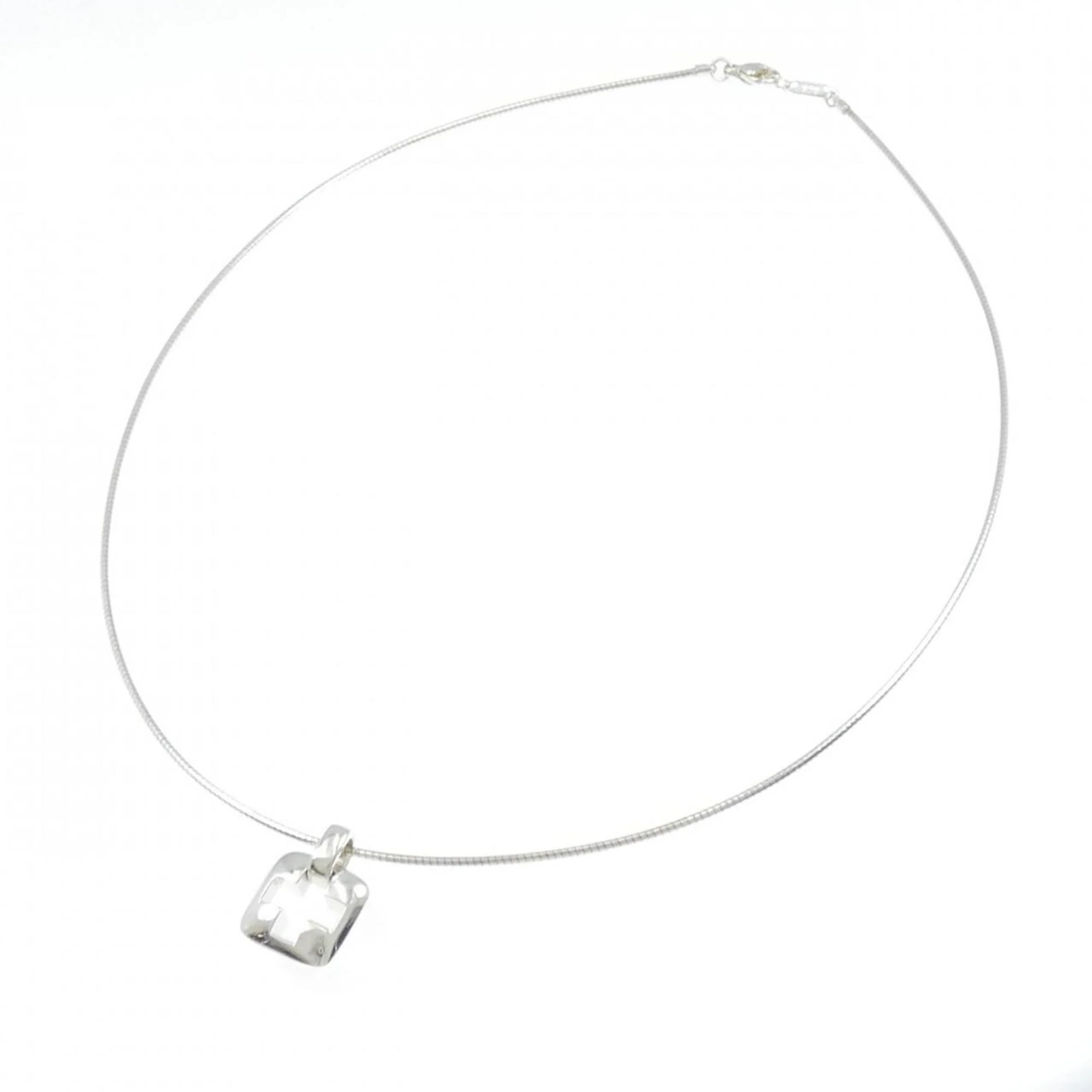Pierced Cross Pendant Necklace Sterling Silver - Image 6