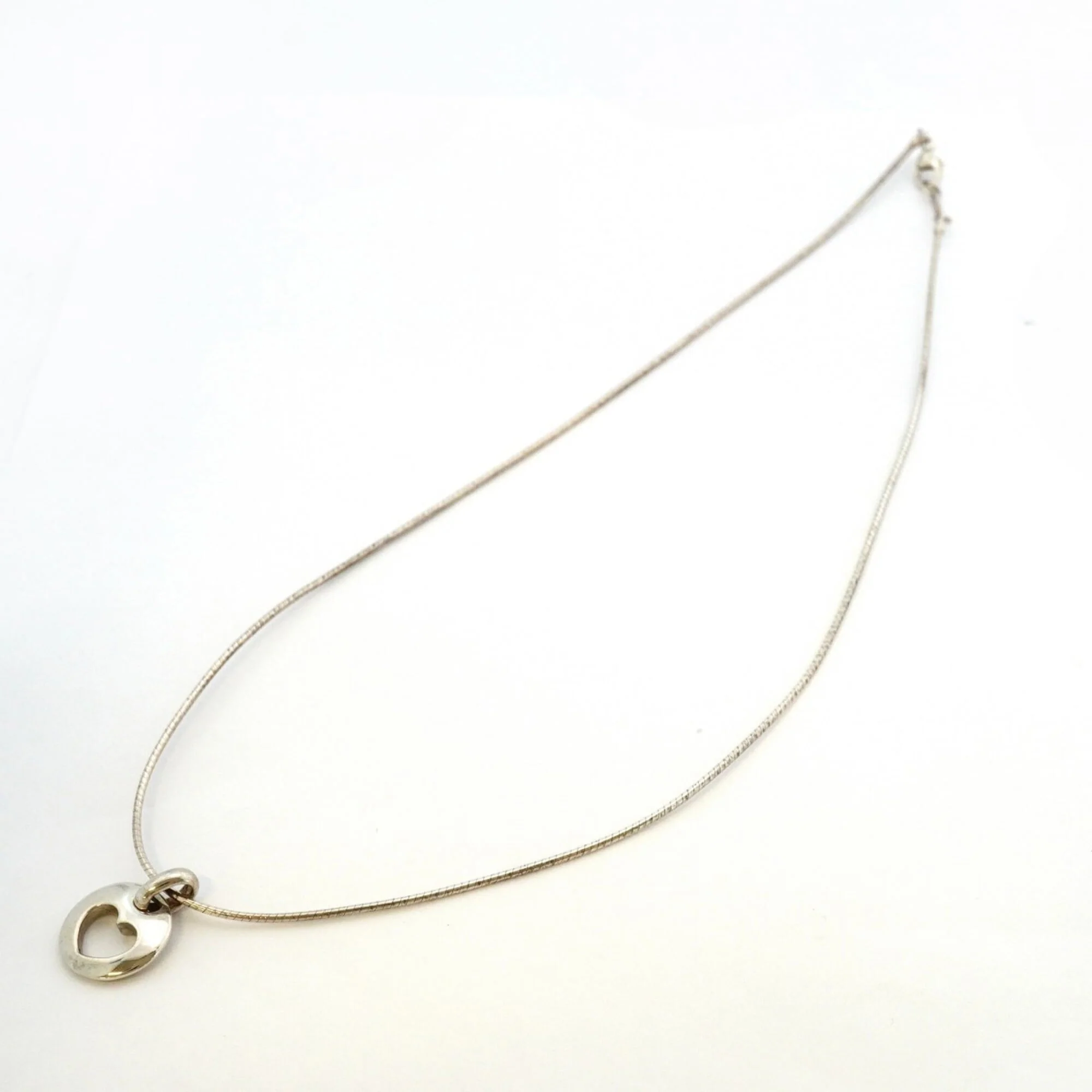 Pierced Heart Pendant Necklace Sterling Silver - Image 3