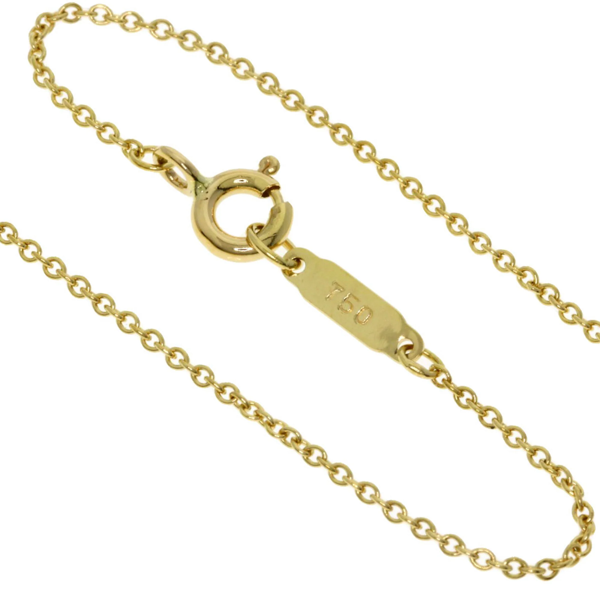 Pinched Heart Pendant Necklace 18K Yellow Gold - Image 3