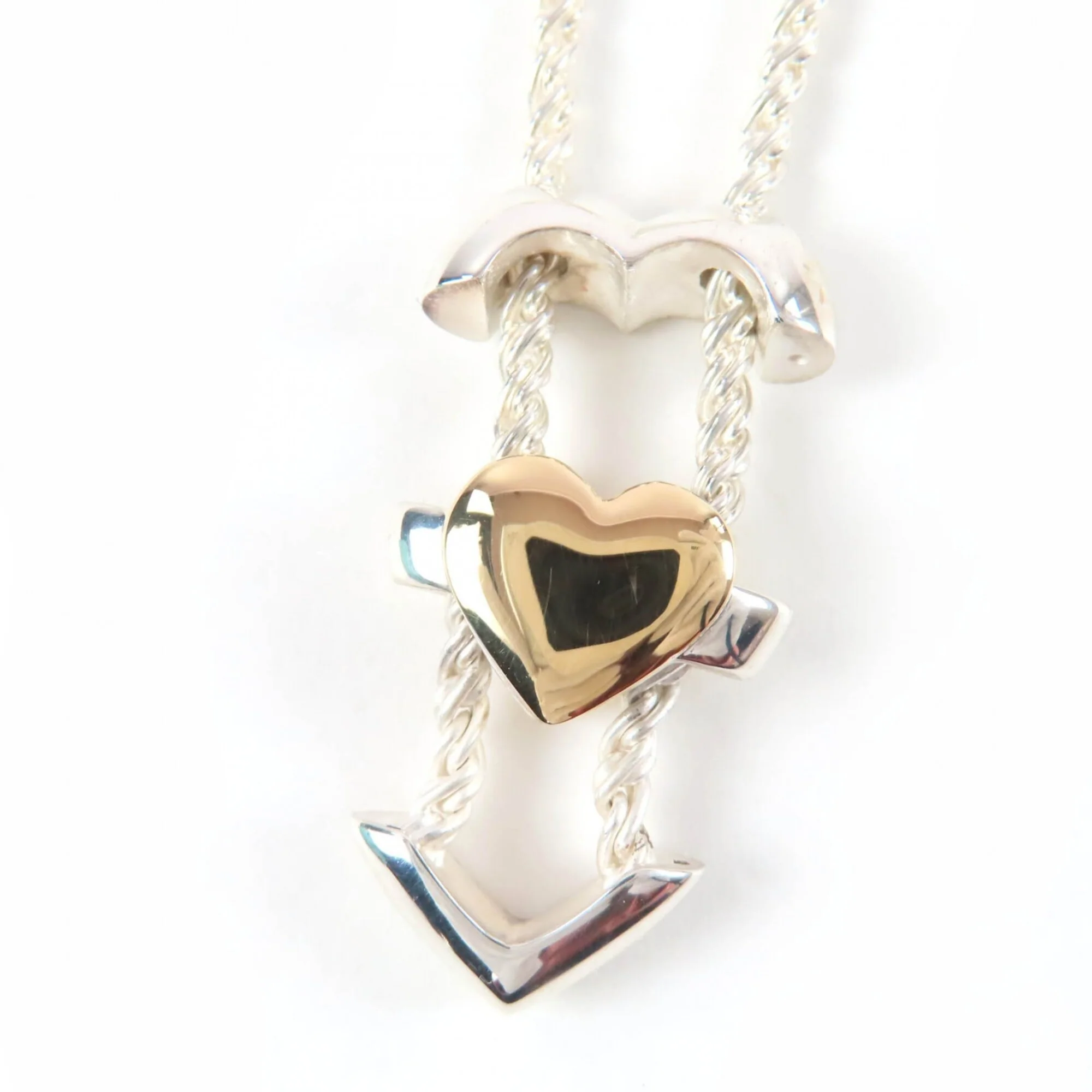 Puzzle Heart Pendant Necklace Sterling Silver - Image 7