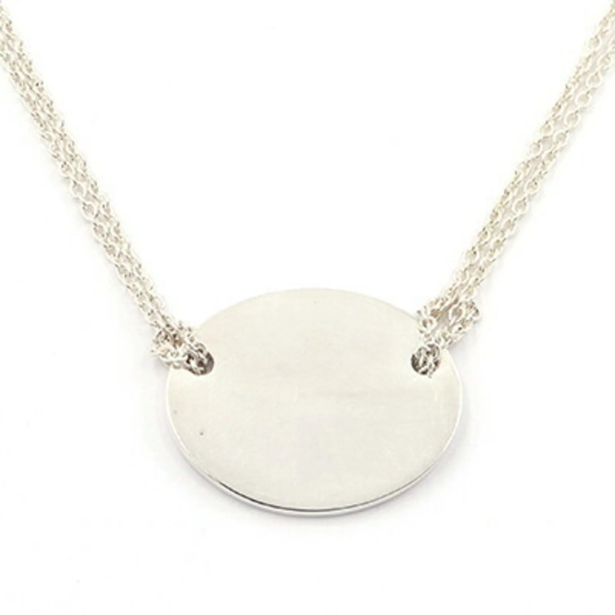 Return To Tiffany Chain Oval Pendant Necklace Sterling Silver - Image 2