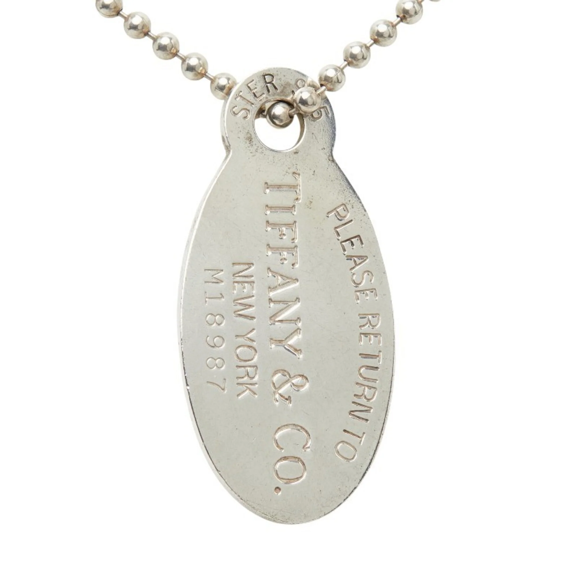 Return To Tiffany Oval Pendant Necklace Sterling Silver - Image 2