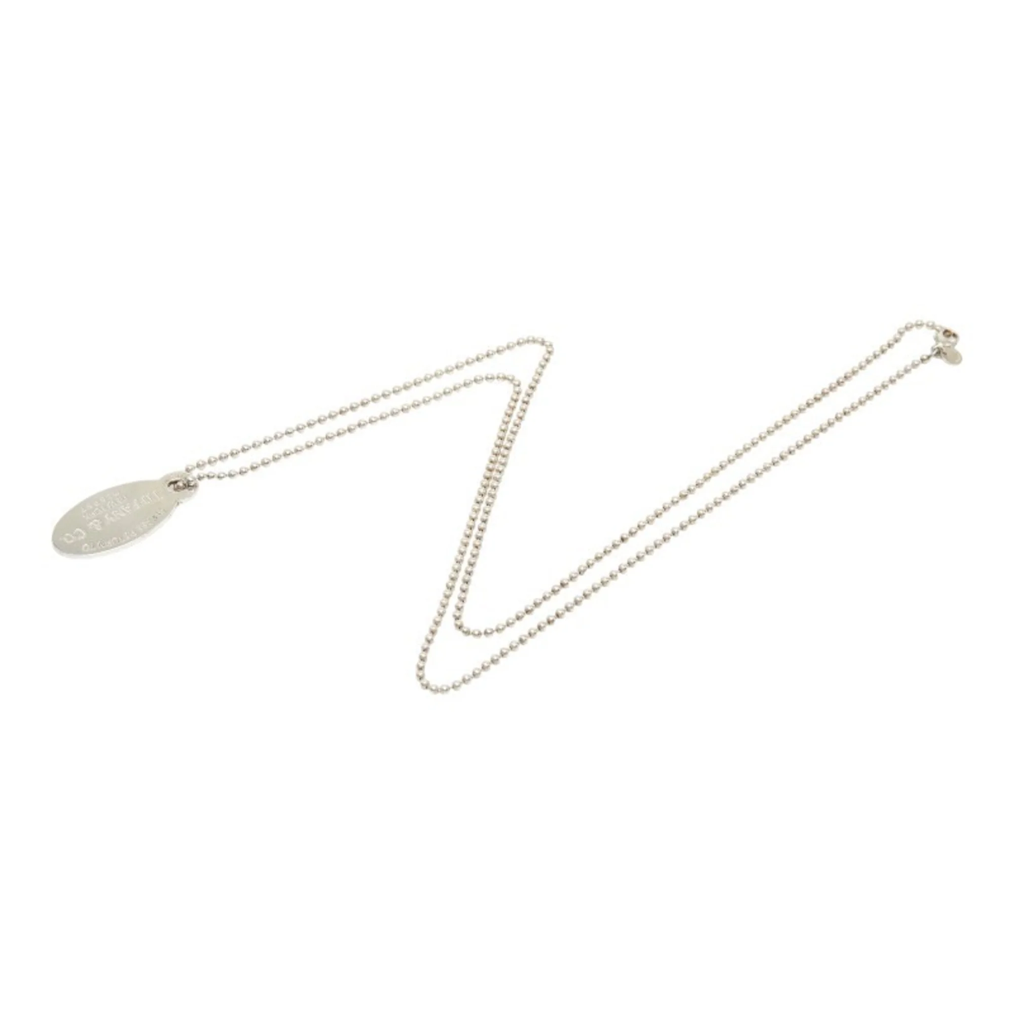 Return To Tiffany Oval Pendant Necklace Sterling Silver - Image 4
