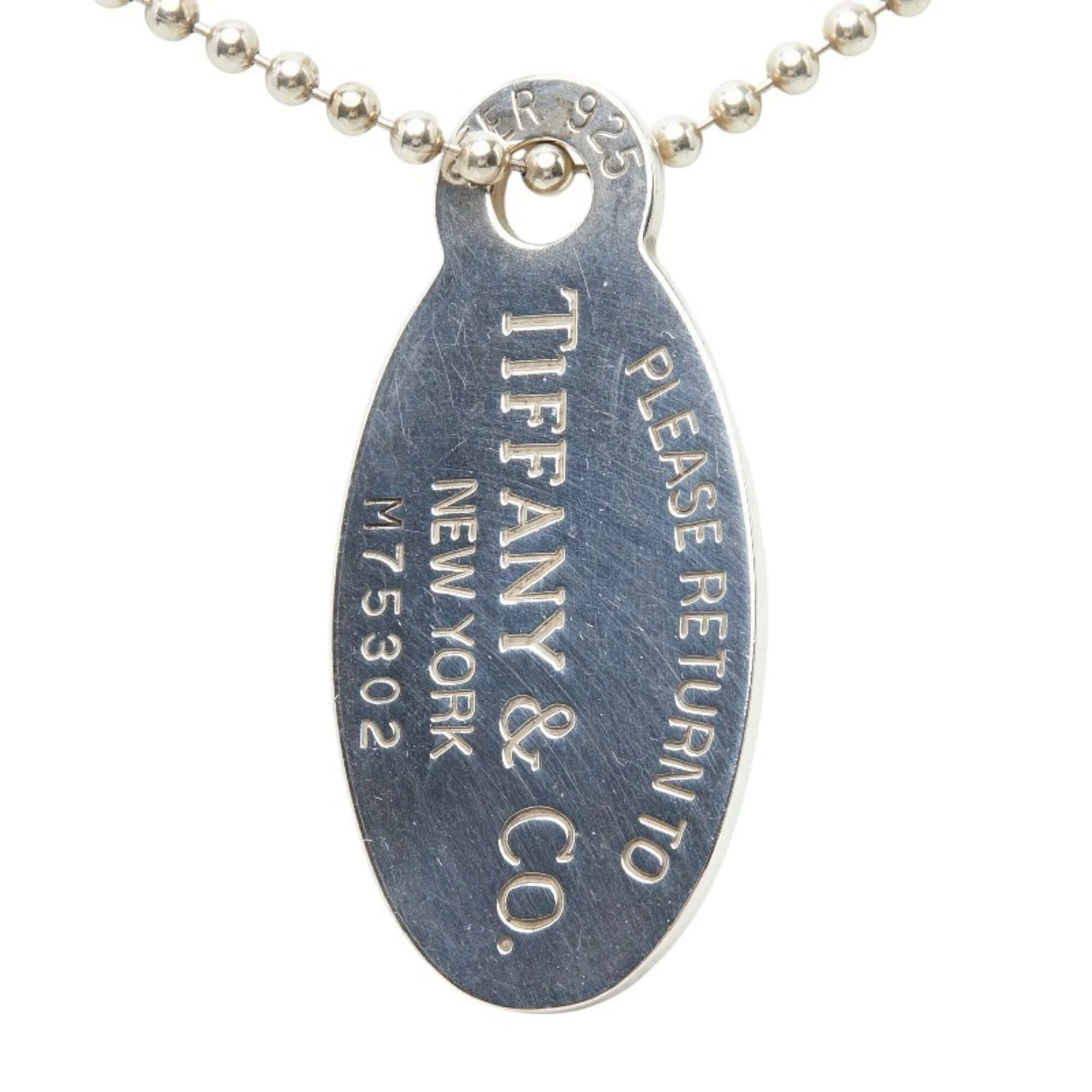 Return To Tiffany Oval Pendant Necklace Sterling Silver - Image 2