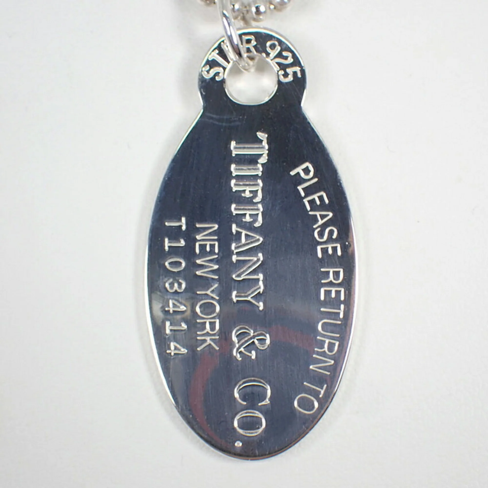 Return To Tiffany Oval Pendant Necklace Sterling Silver - Image 3