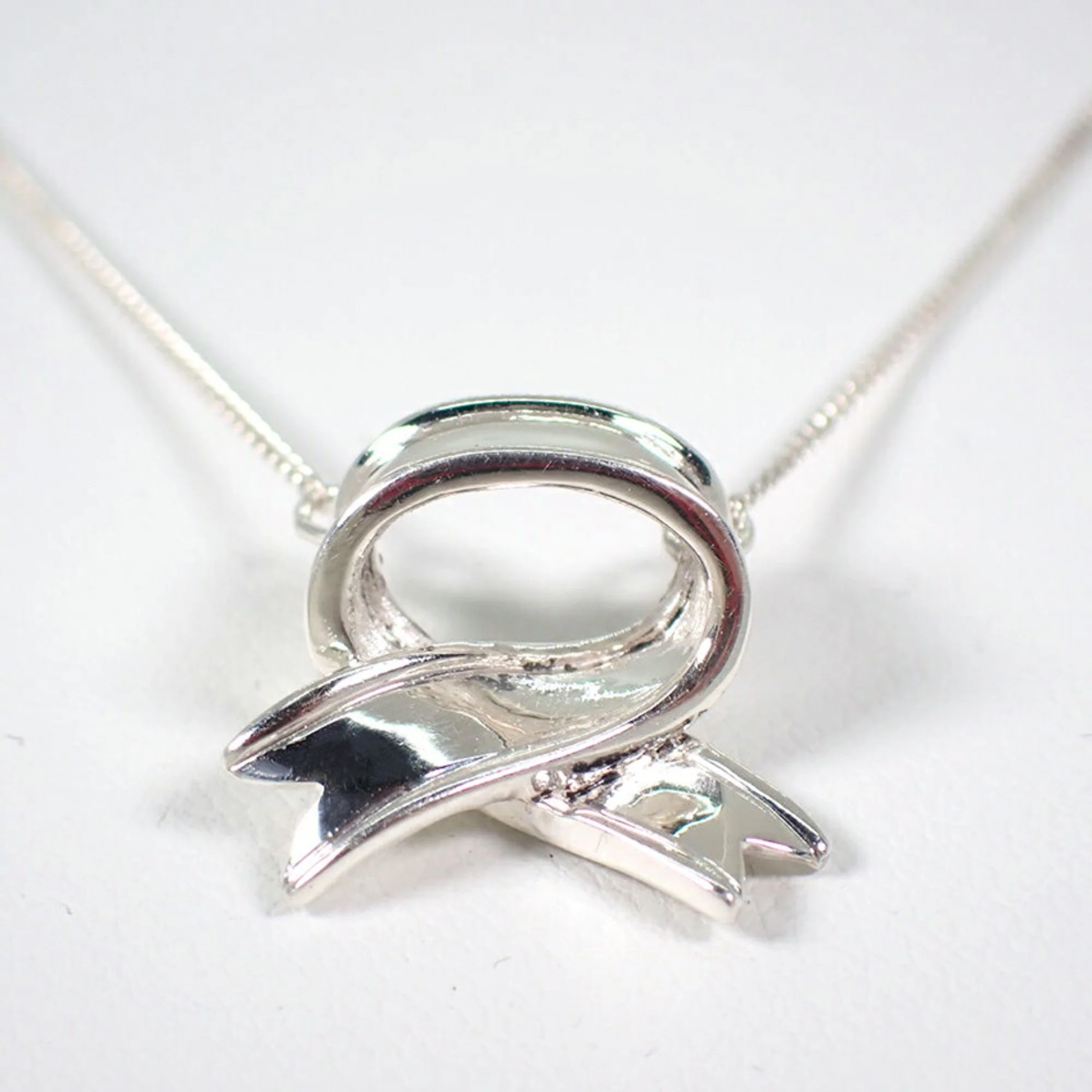 Ribbon Pendant Necklace Sterling Silver - Image 5