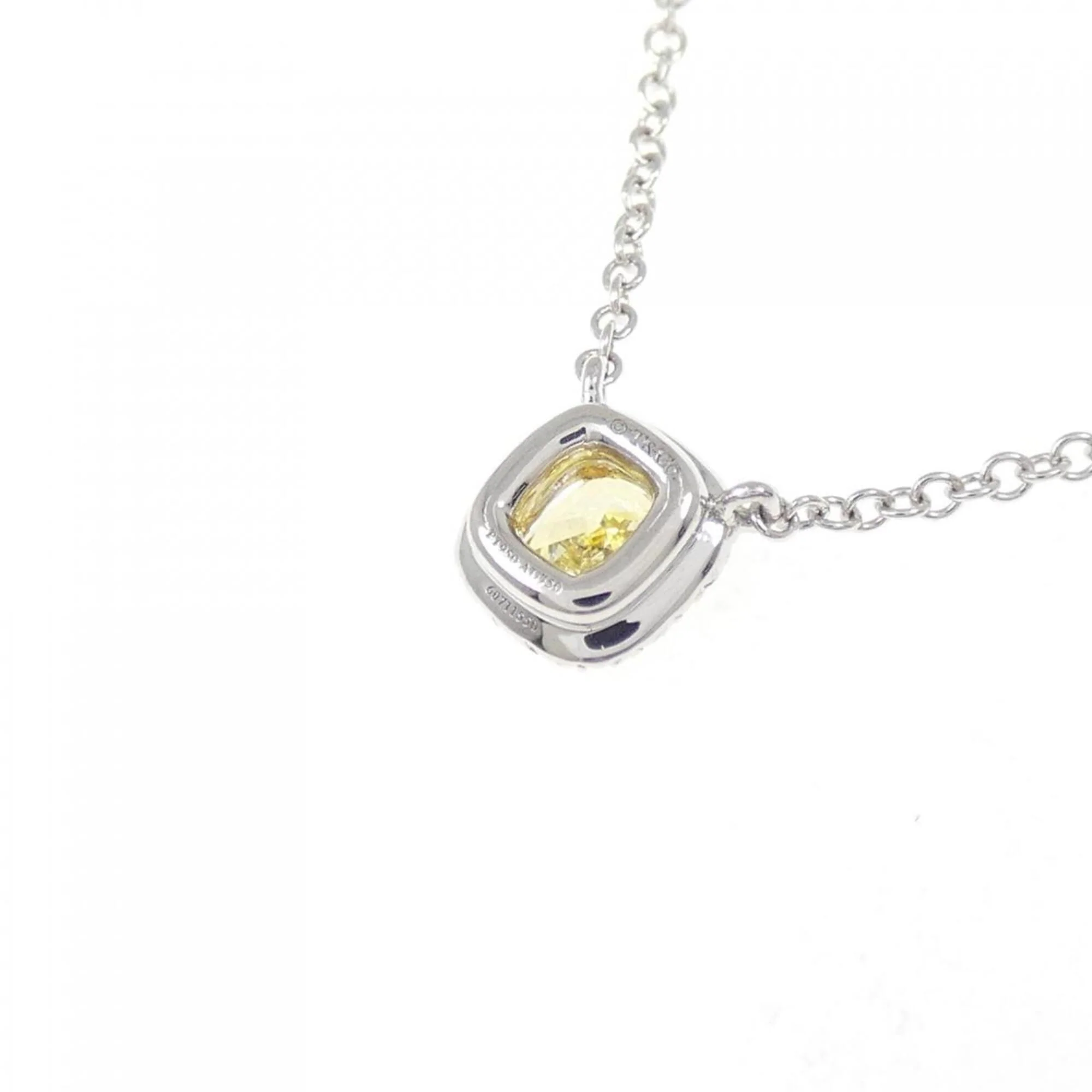 Soleste Pendant Necklace Platinum and 18K Yellow Gold with Diamond - Image 4