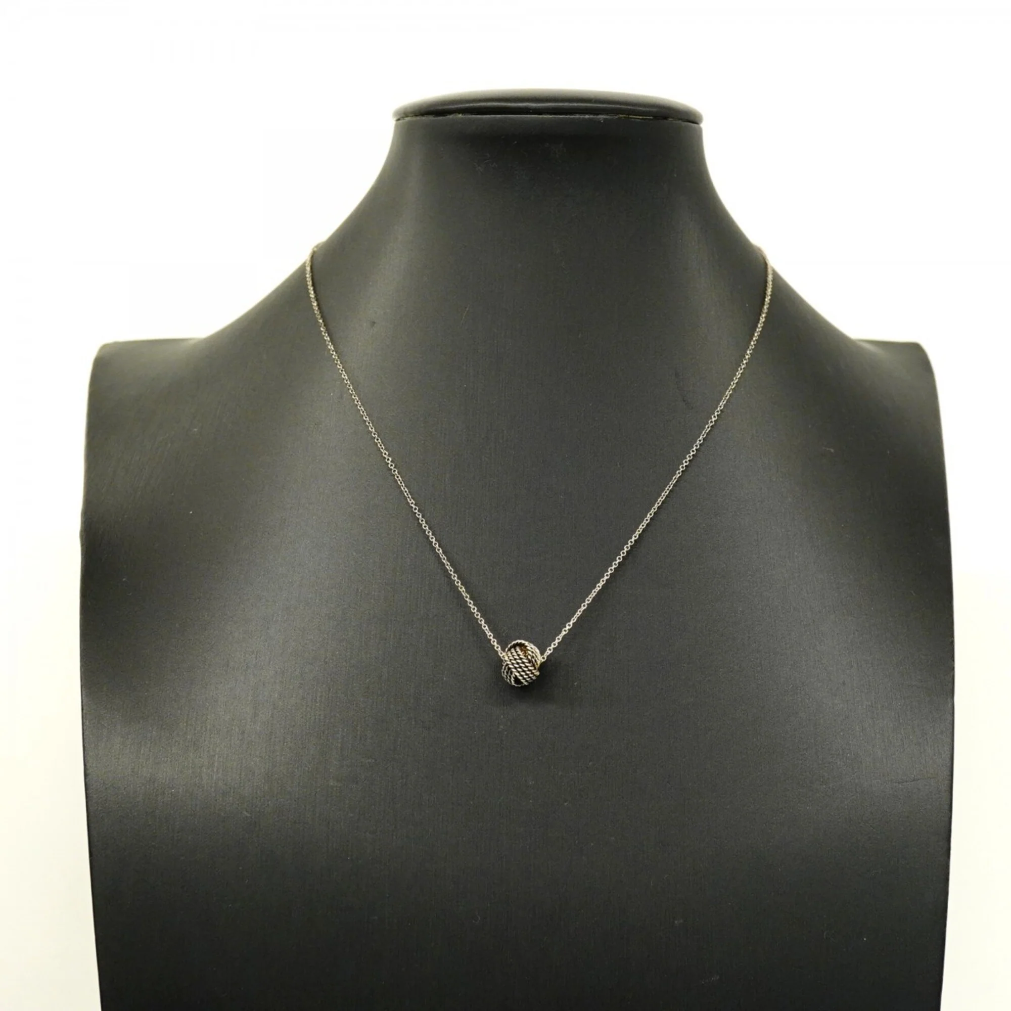Somerset Twist Knot Pendant Necklace Sterling Silver - Image 6