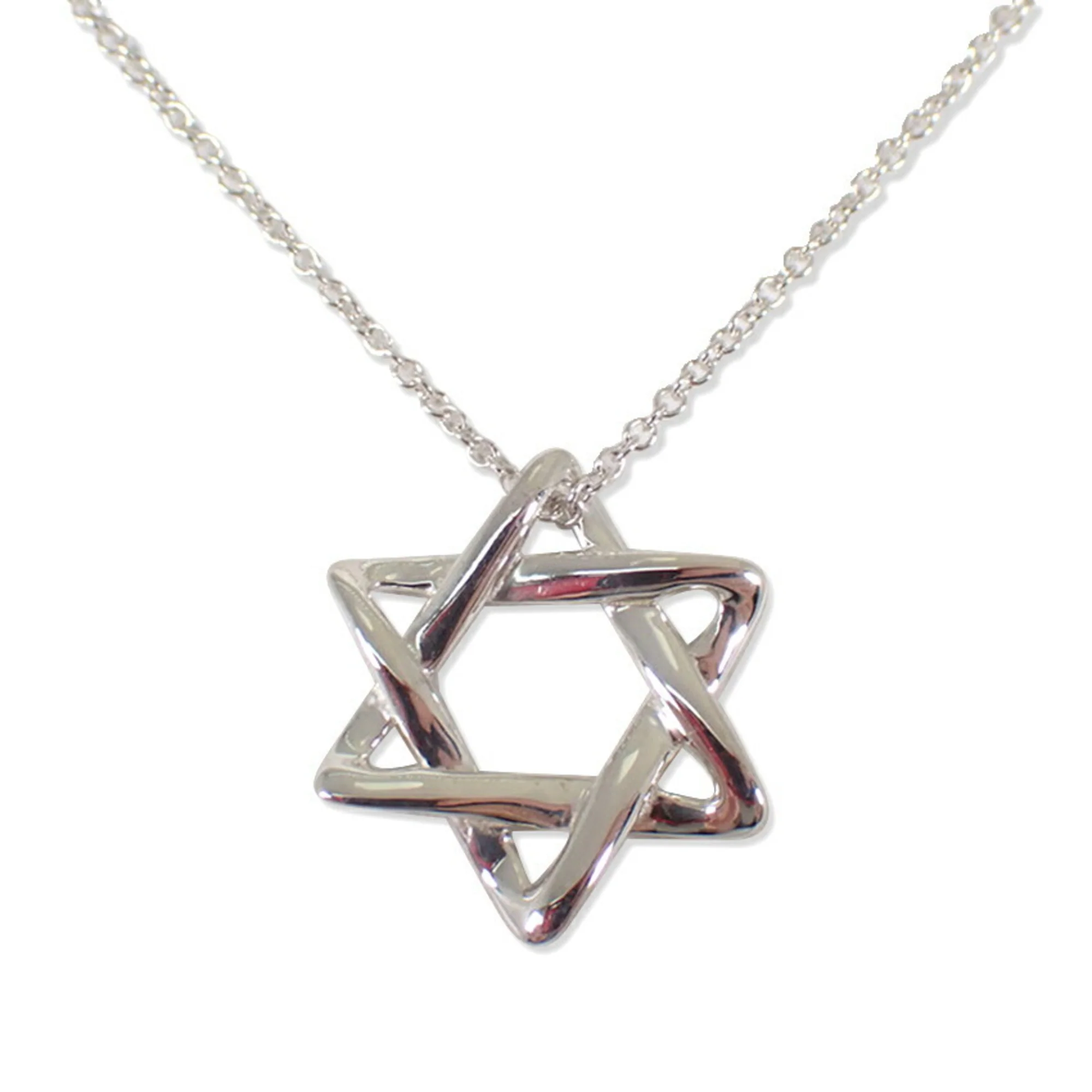 Star Of David Pendant Necklace Sterling Silver - Image 2