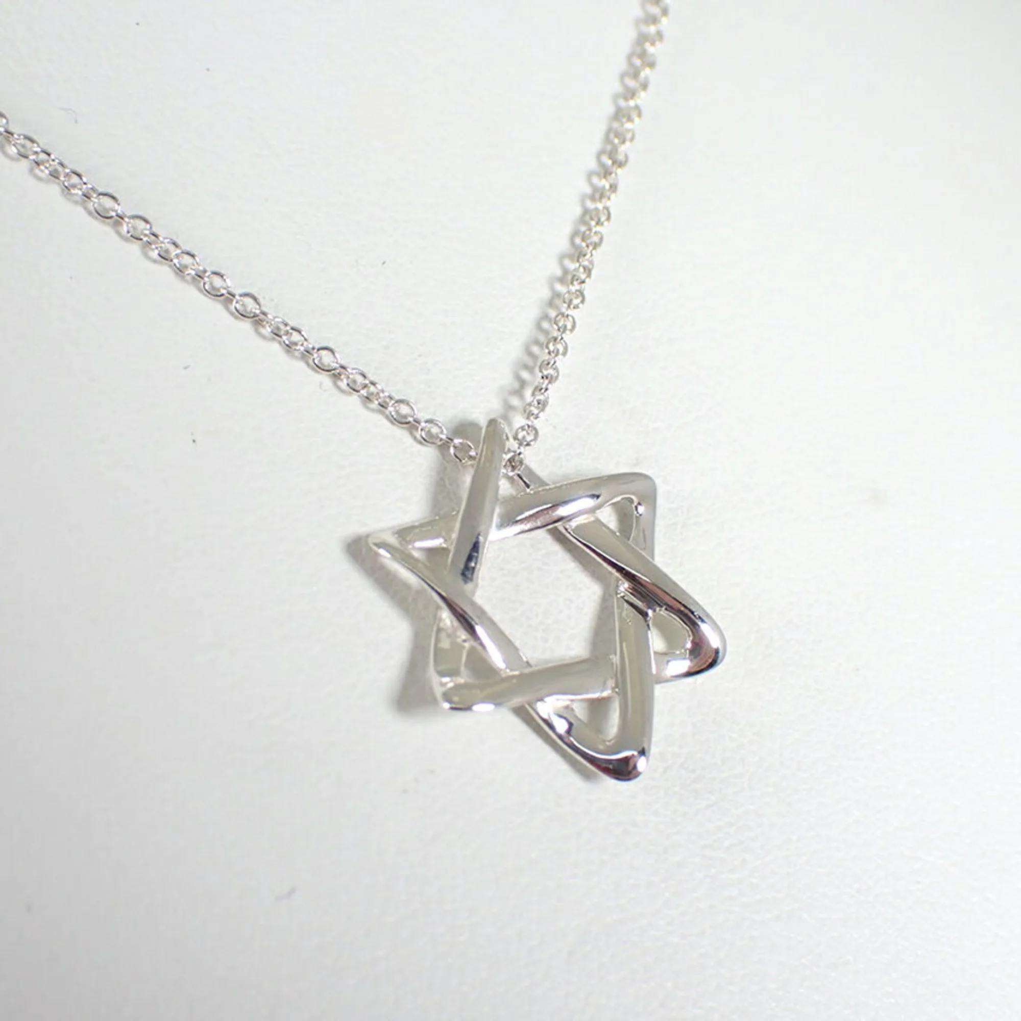 Star Of David Pendant Necklace Sterling Silver - Image 4