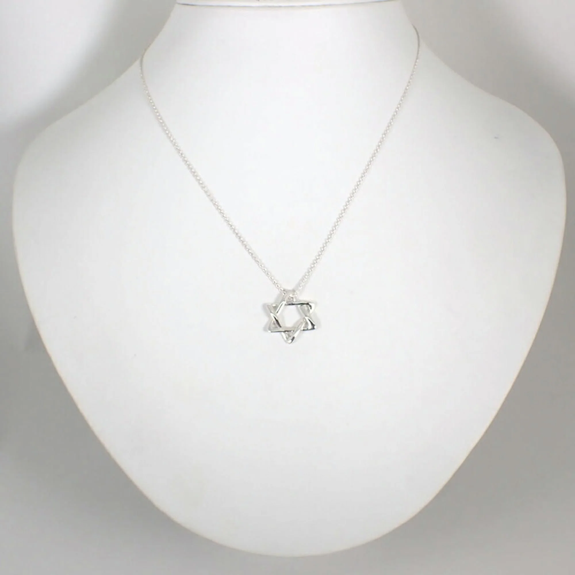 Star Of David Pendant Necklace Sterling Silver - Image 3