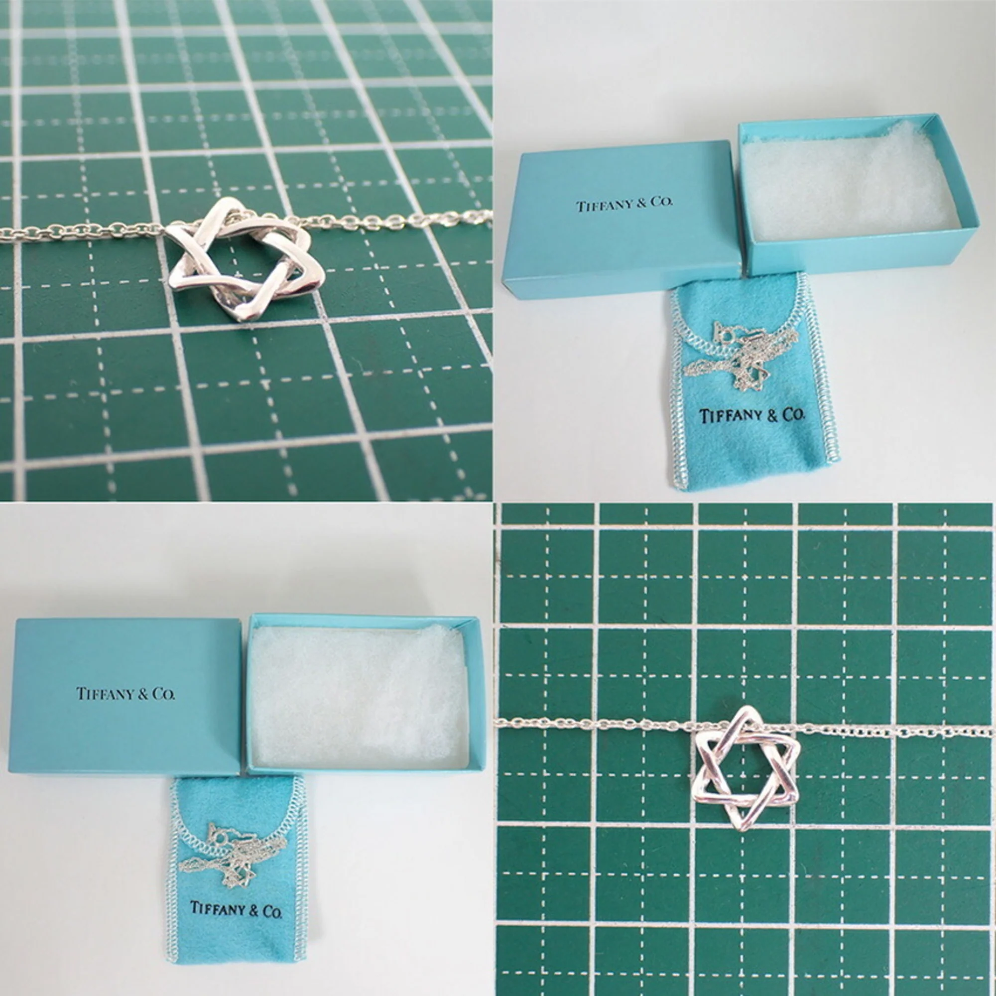 Star Of David Pendant Necklace Sterling Silver Small - Image 9