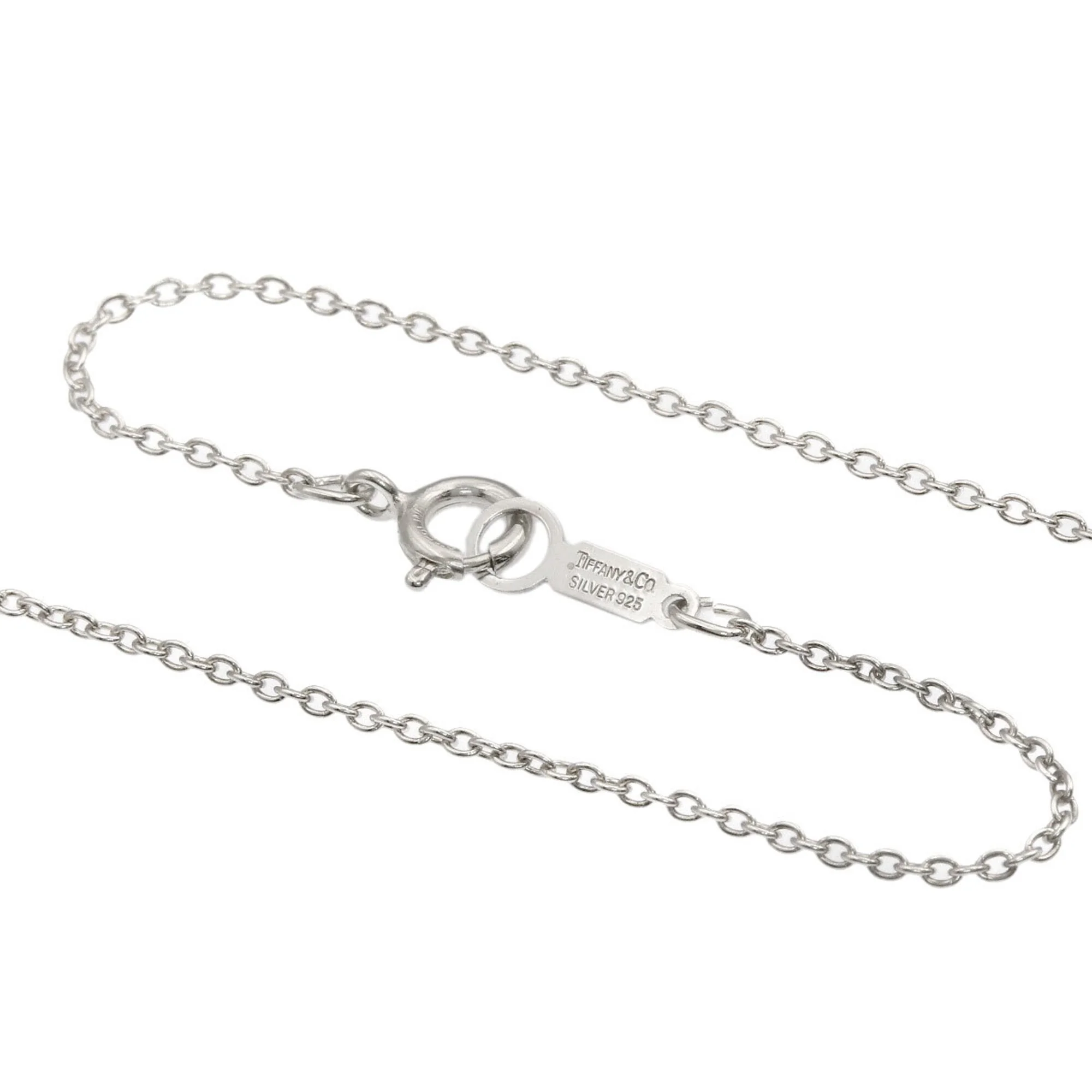 T Logo Pendant Necklace Sterling Silver - Image 3