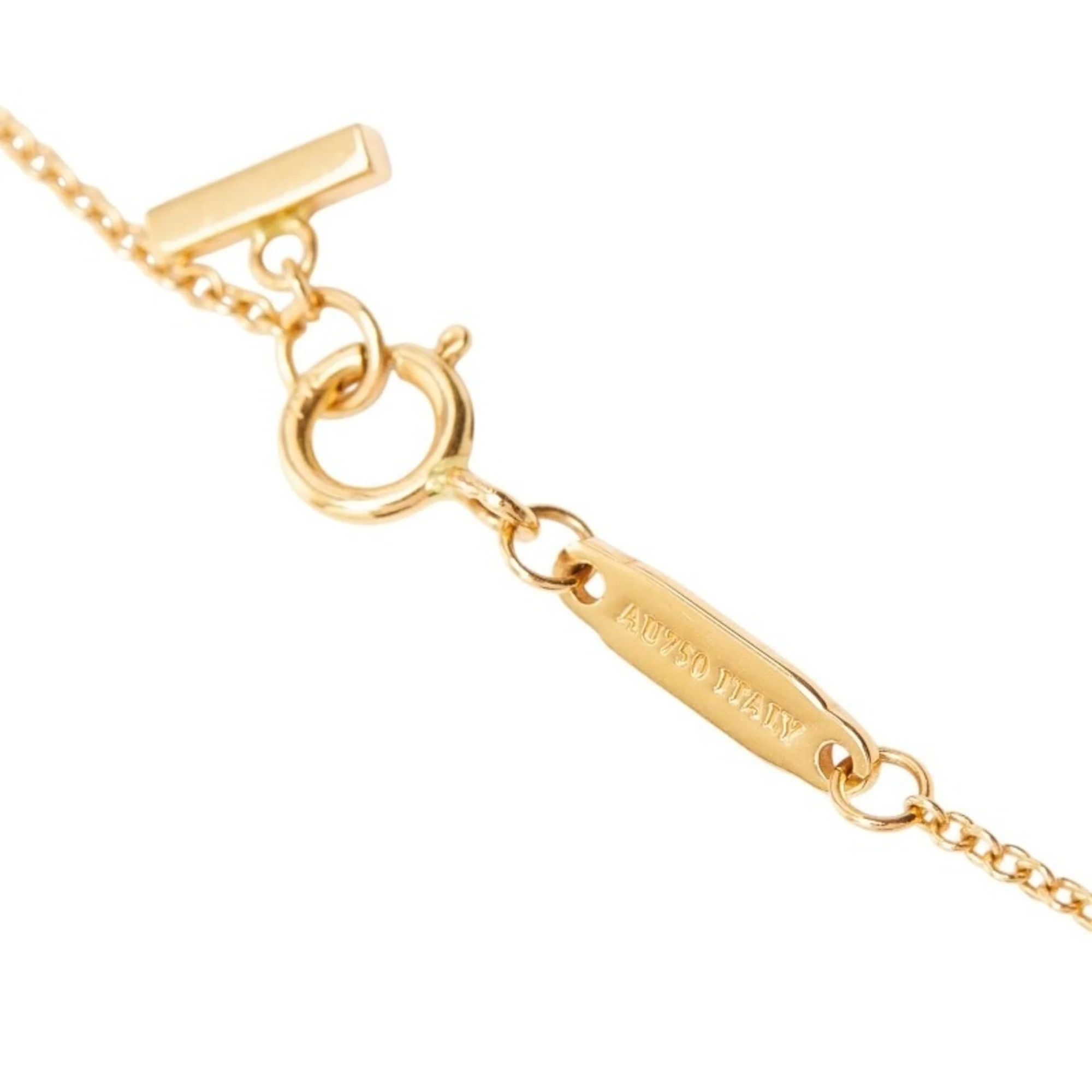 T Smile Mini Pendant Necklace 18K Rose Gold - Image 5
