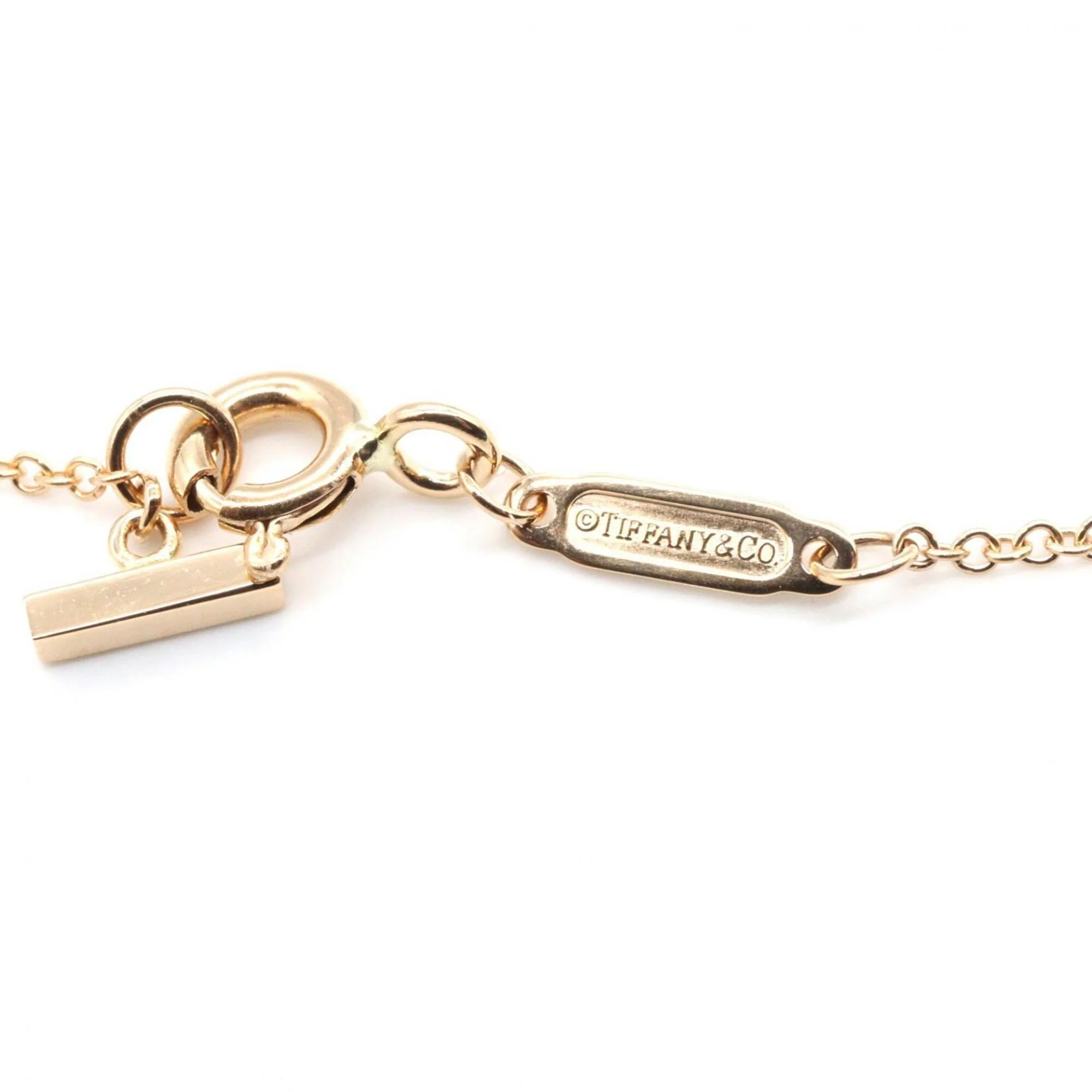 T Smile Mini Pendant Necklace 18K Rose Gold - Image 3