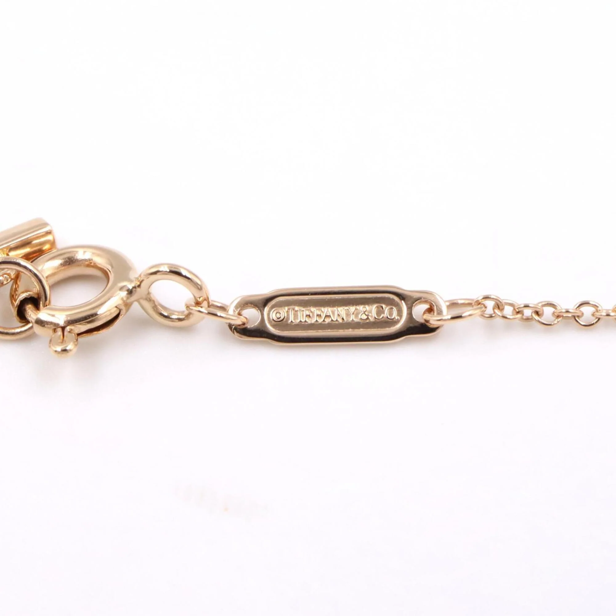 T Smile Mini Pendant Necklace 18K Rose Gold - Image 3
