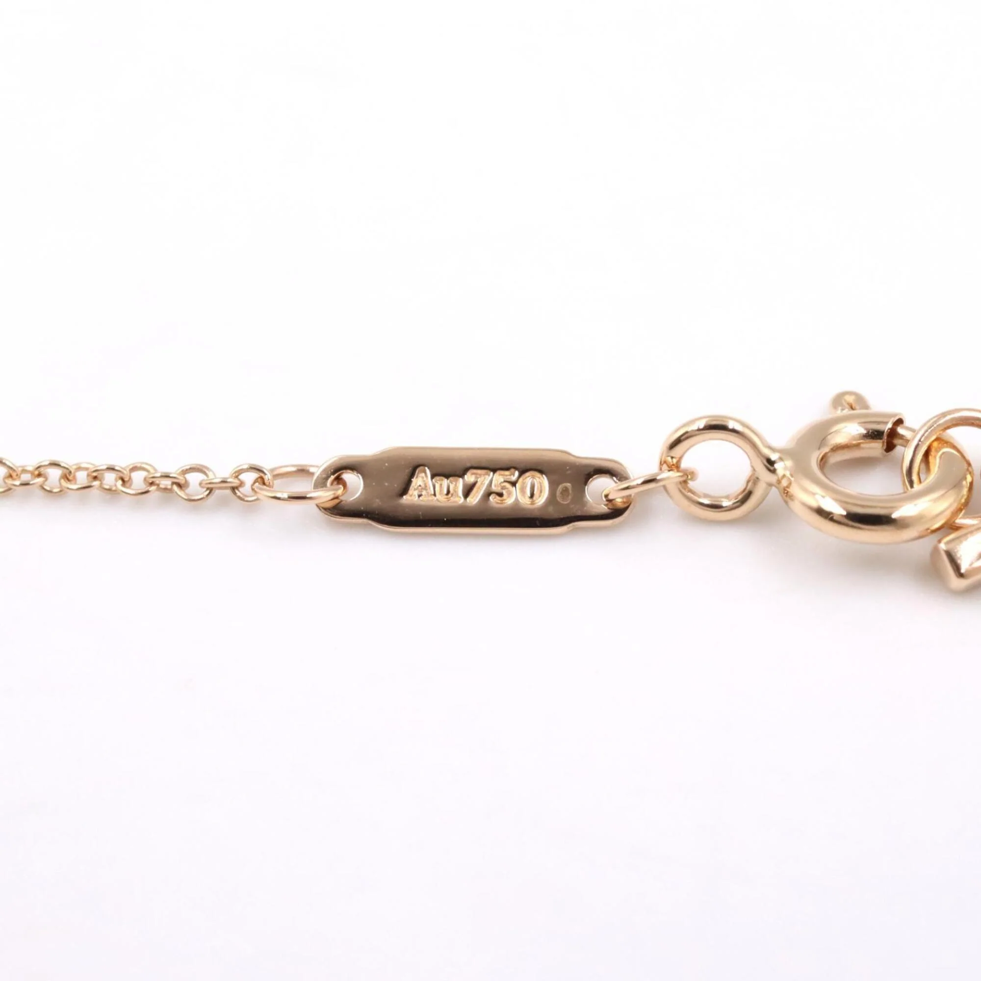 T Smile Mini Pendant Necklace 18K Rose Gold - Image 4
