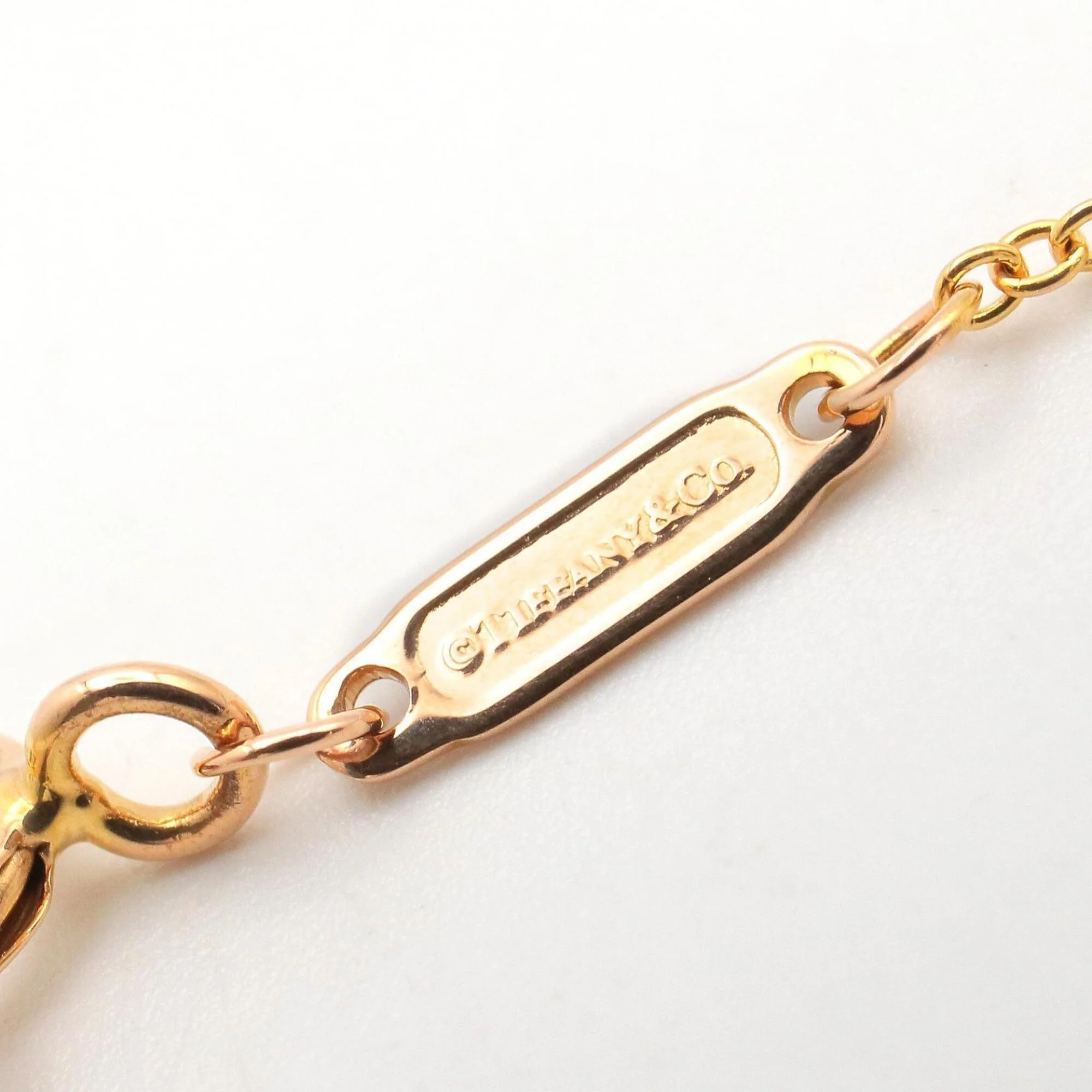 T Smile Mini Pendant Necklace 18K Rose Gold with Diamonds - Image 3