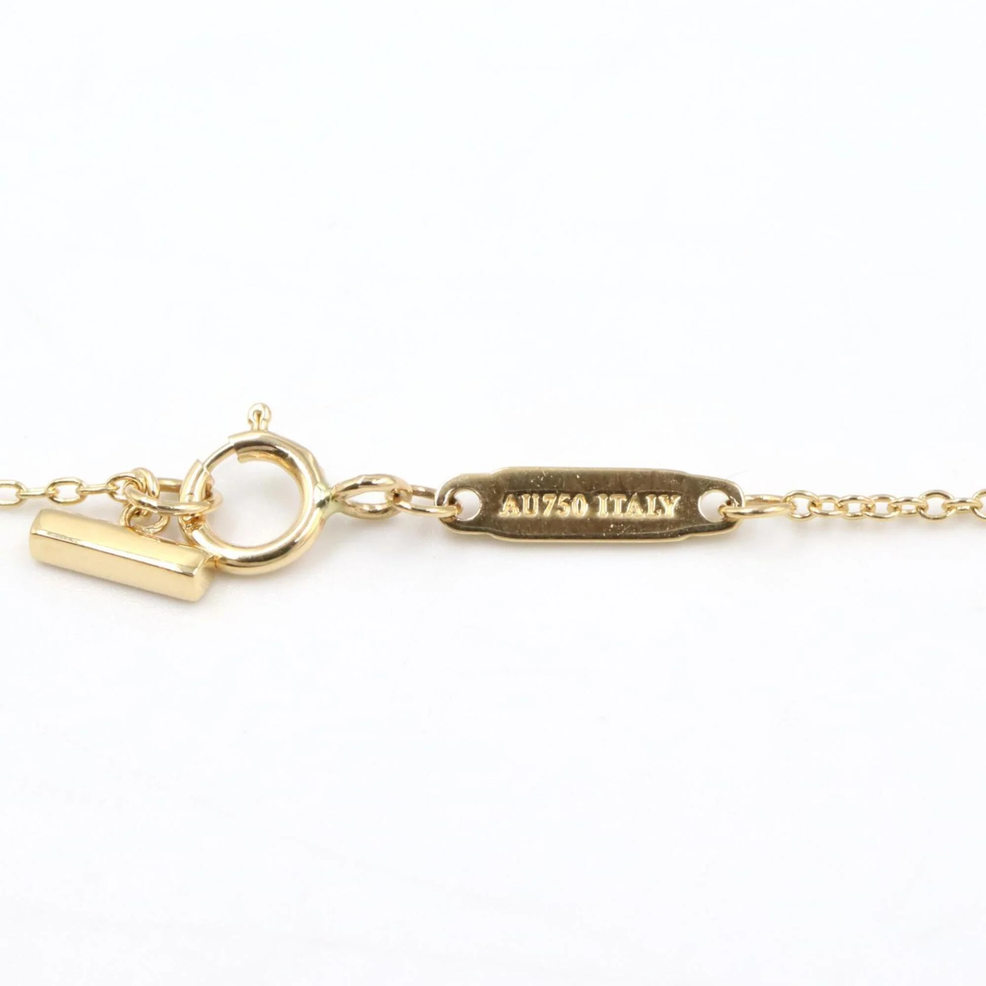 T Smile Mini Pendant Necklace 18K Yellow Gold - Image 4