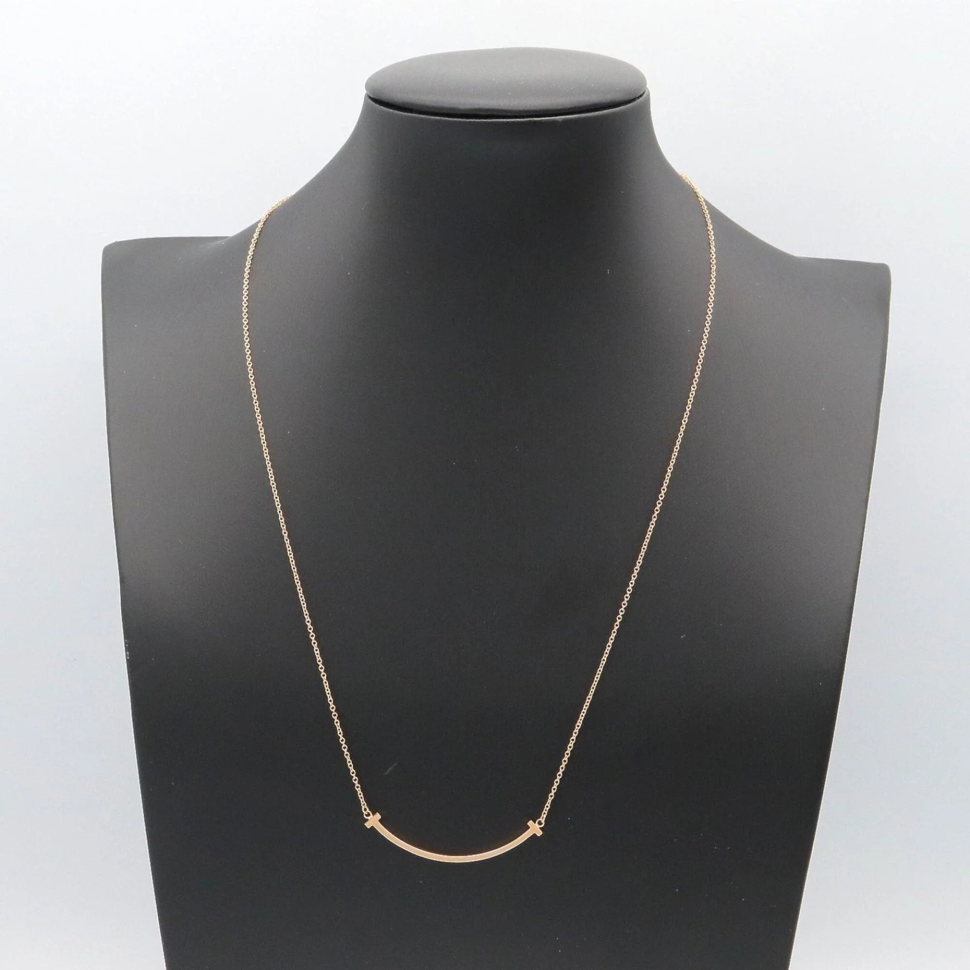 T Smile Pendant Necklace 18K Rose Gold - Image 5