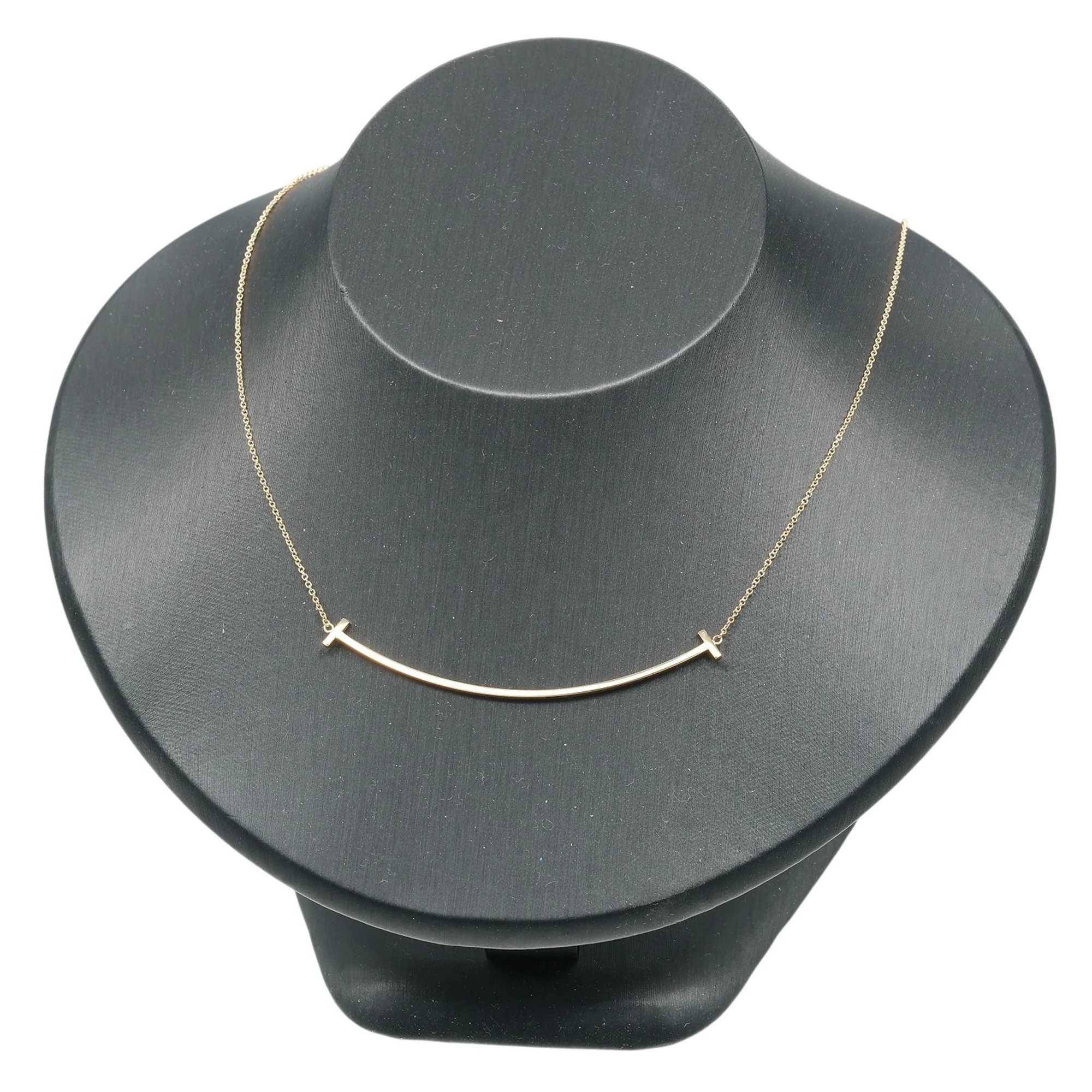 T Smile Pendant Necklace 18K Rose Gold - Image 2