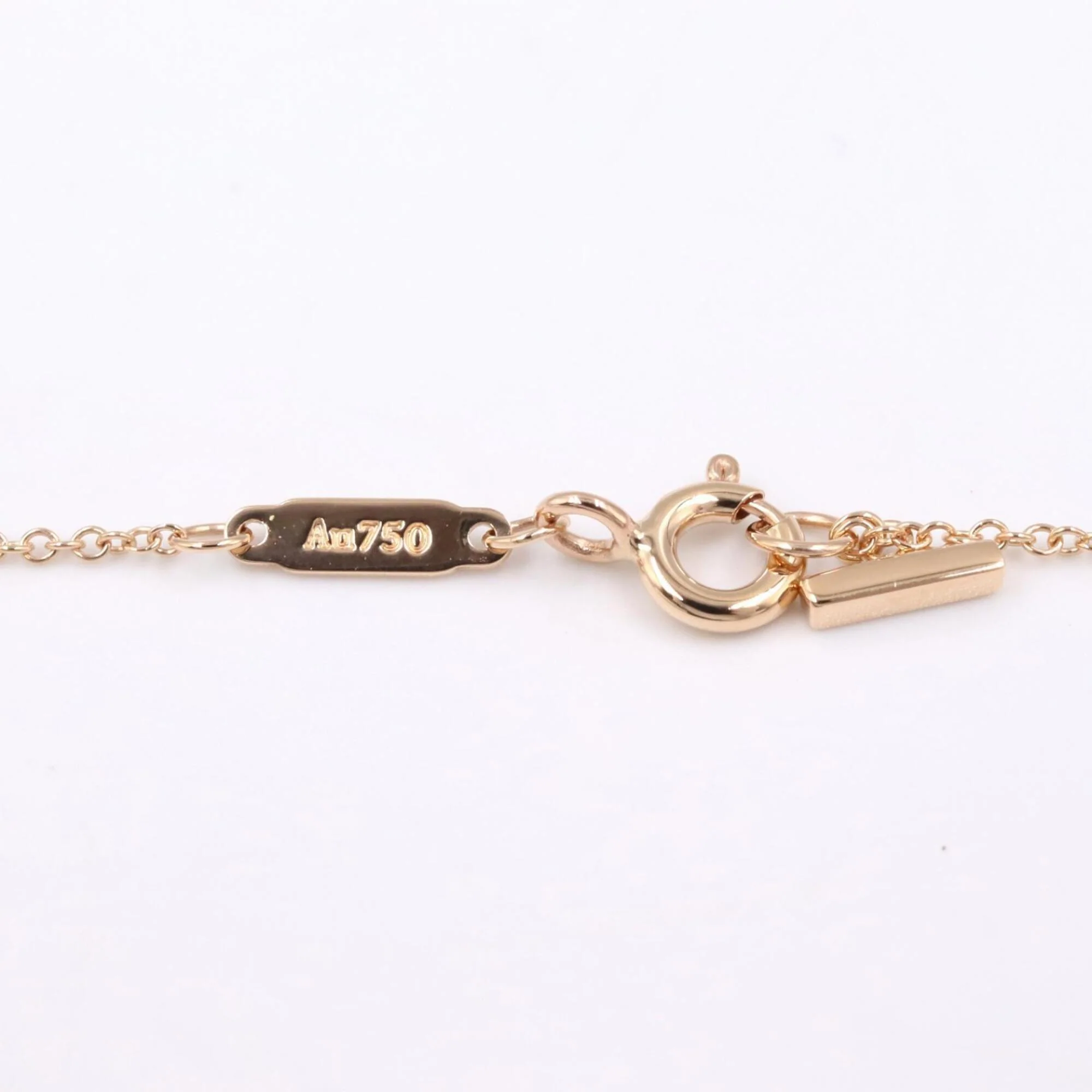 T Smile Pendant Necklace 18K Rose Gold - Image 4