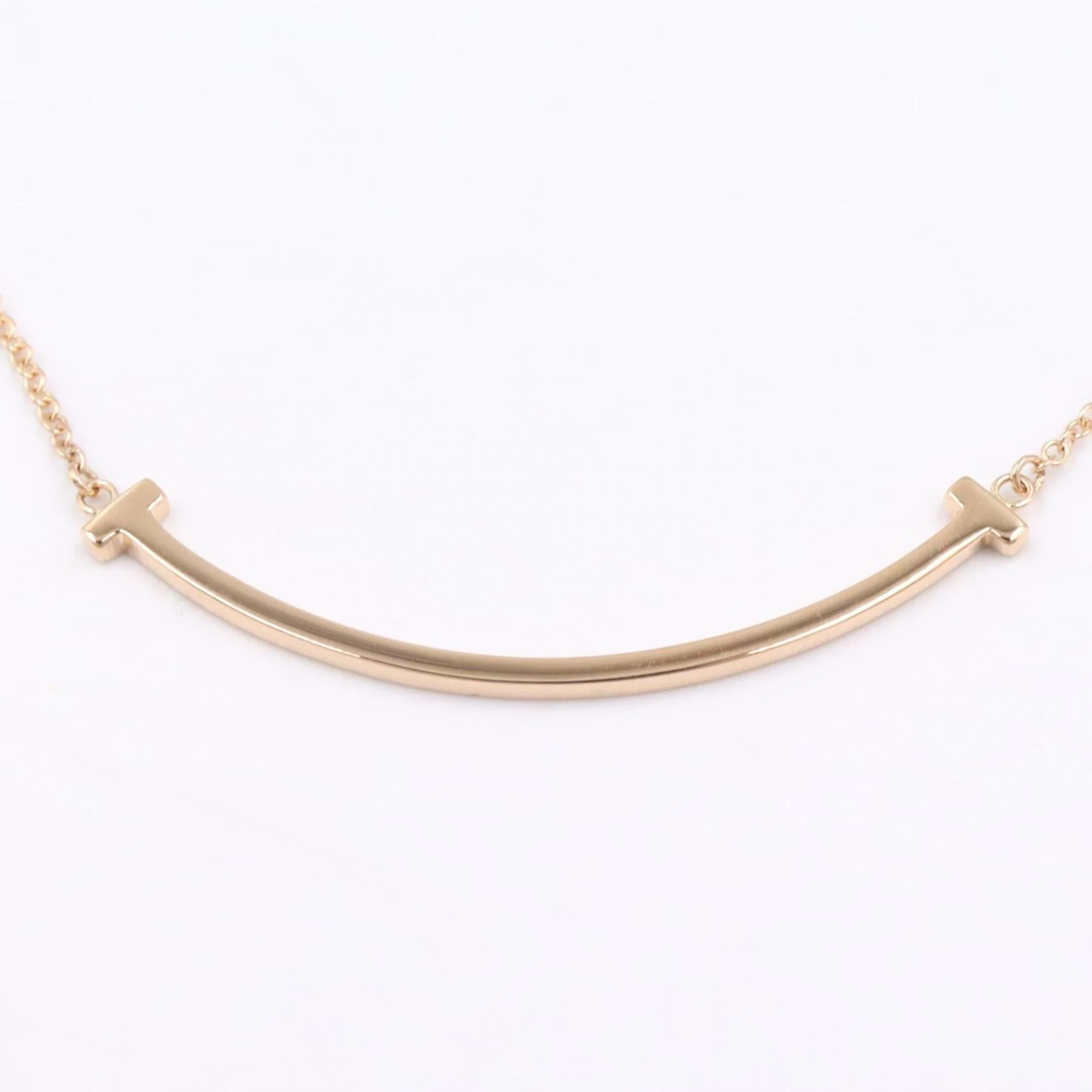 T Smile Pendant Necklace 18K Rose Gold - Image 6