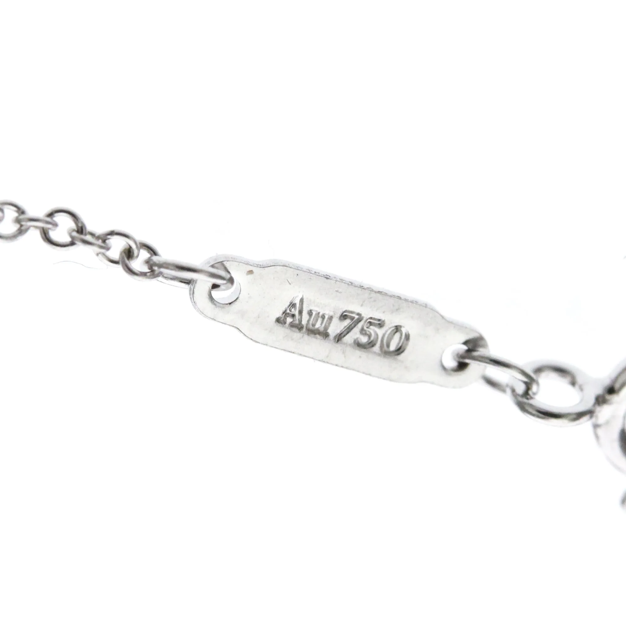 T Smile Pendant Necklace 18K White Gold - Image 9
