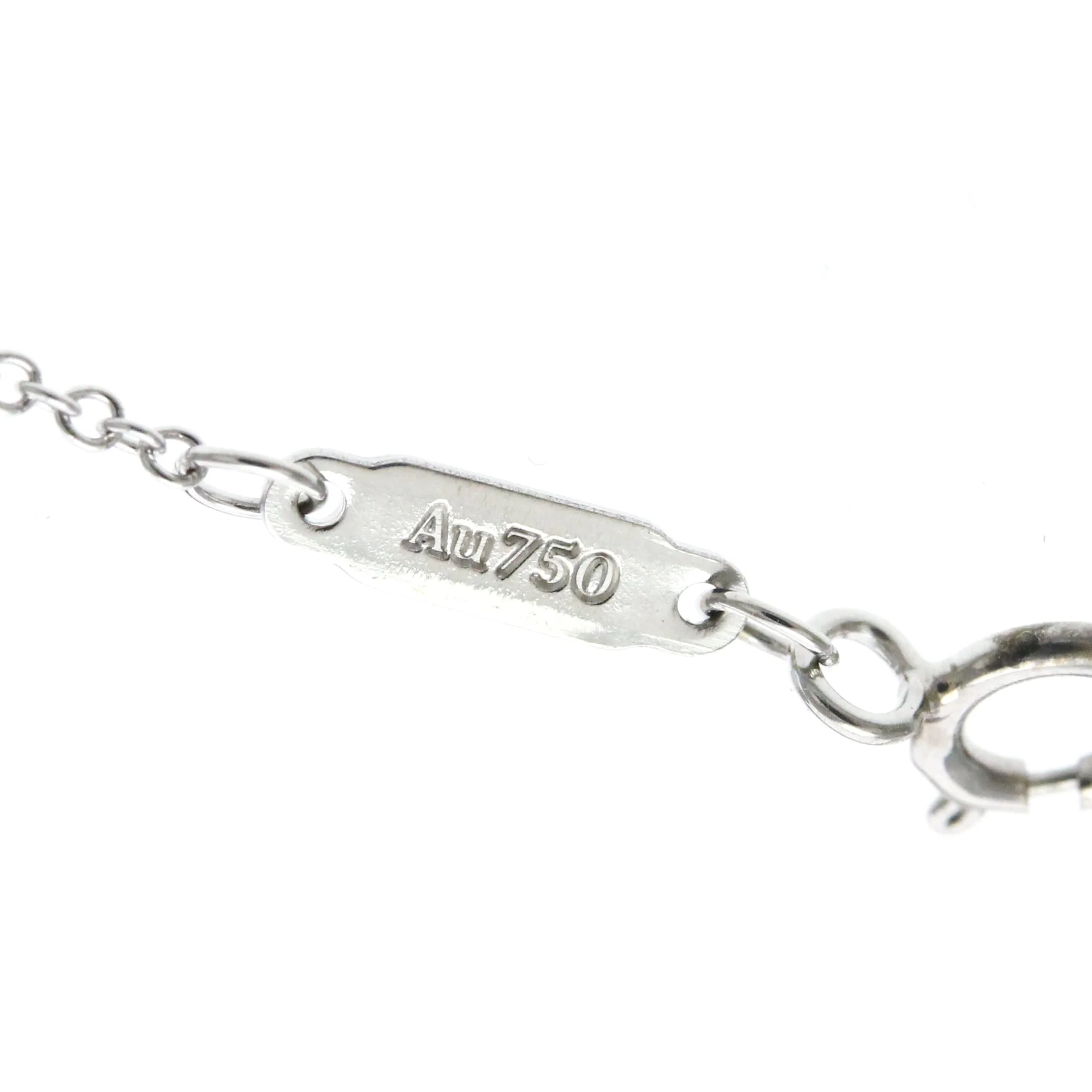 T Smile Pendant Necklace 18K White Gold - Image 7