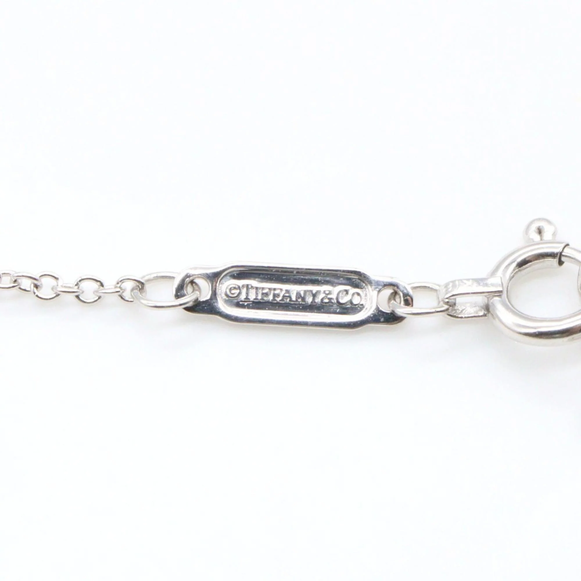 T Smile Pendant Necklace 18K White Gold - Image 3
