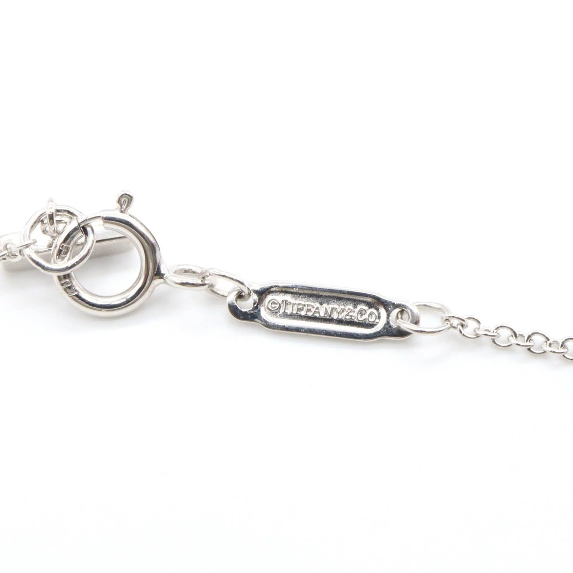 T Smile Pendant Necklace 18K White Gold - Image 3