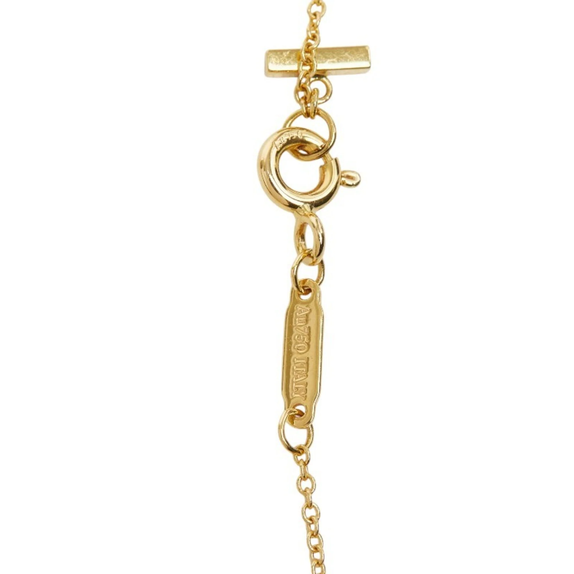 T Smile Pendant Necklace 18K Yellow Gold - Image 6