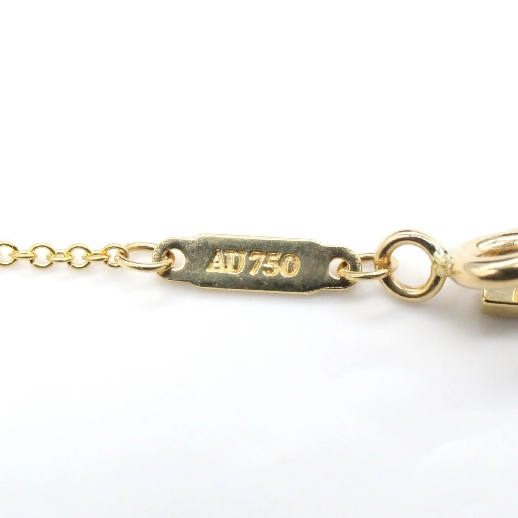 T Smile Pendant Necklace 18K Yellow Gold - Image 4