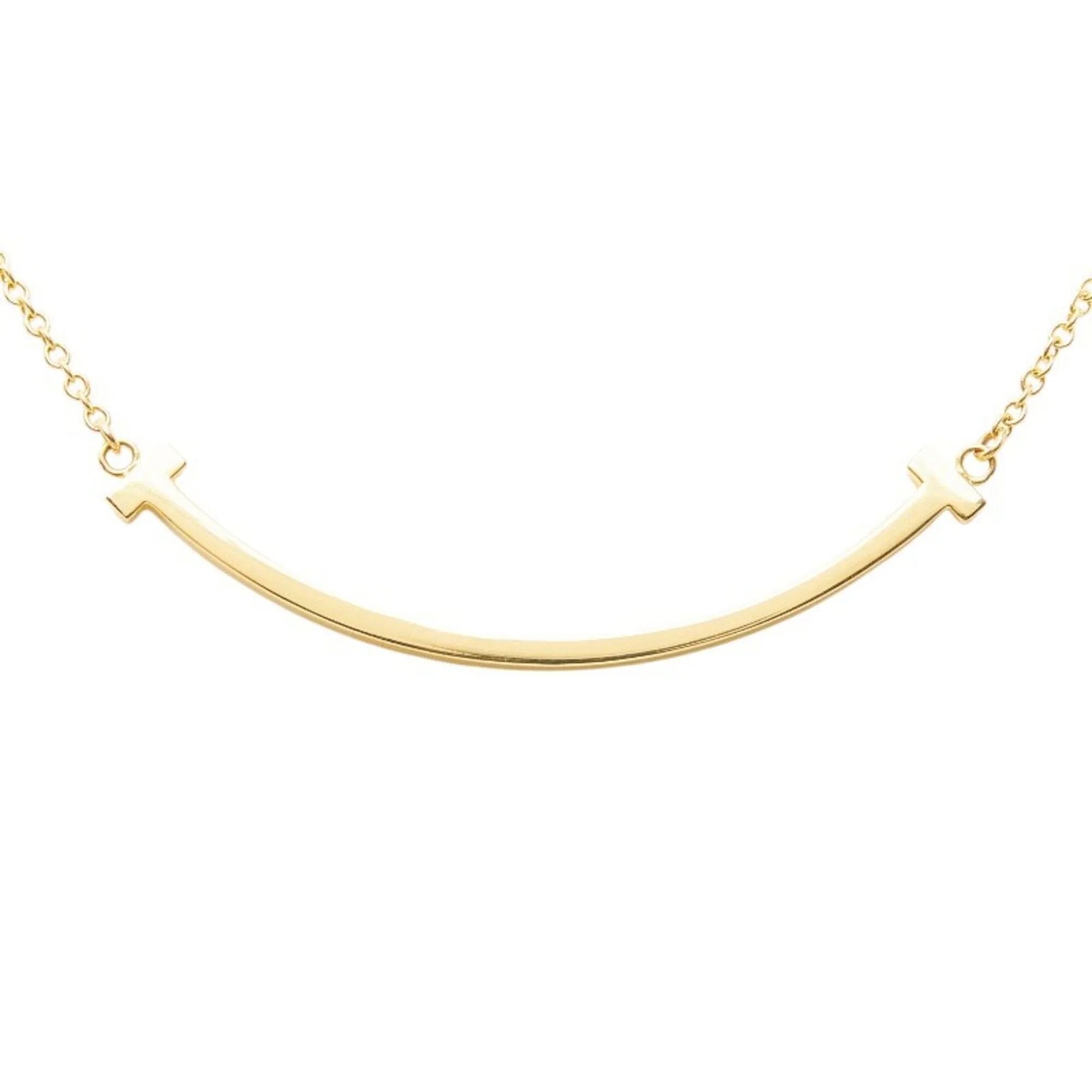T Smile Pendant Necklace 18K Yellow Gold - Image 4