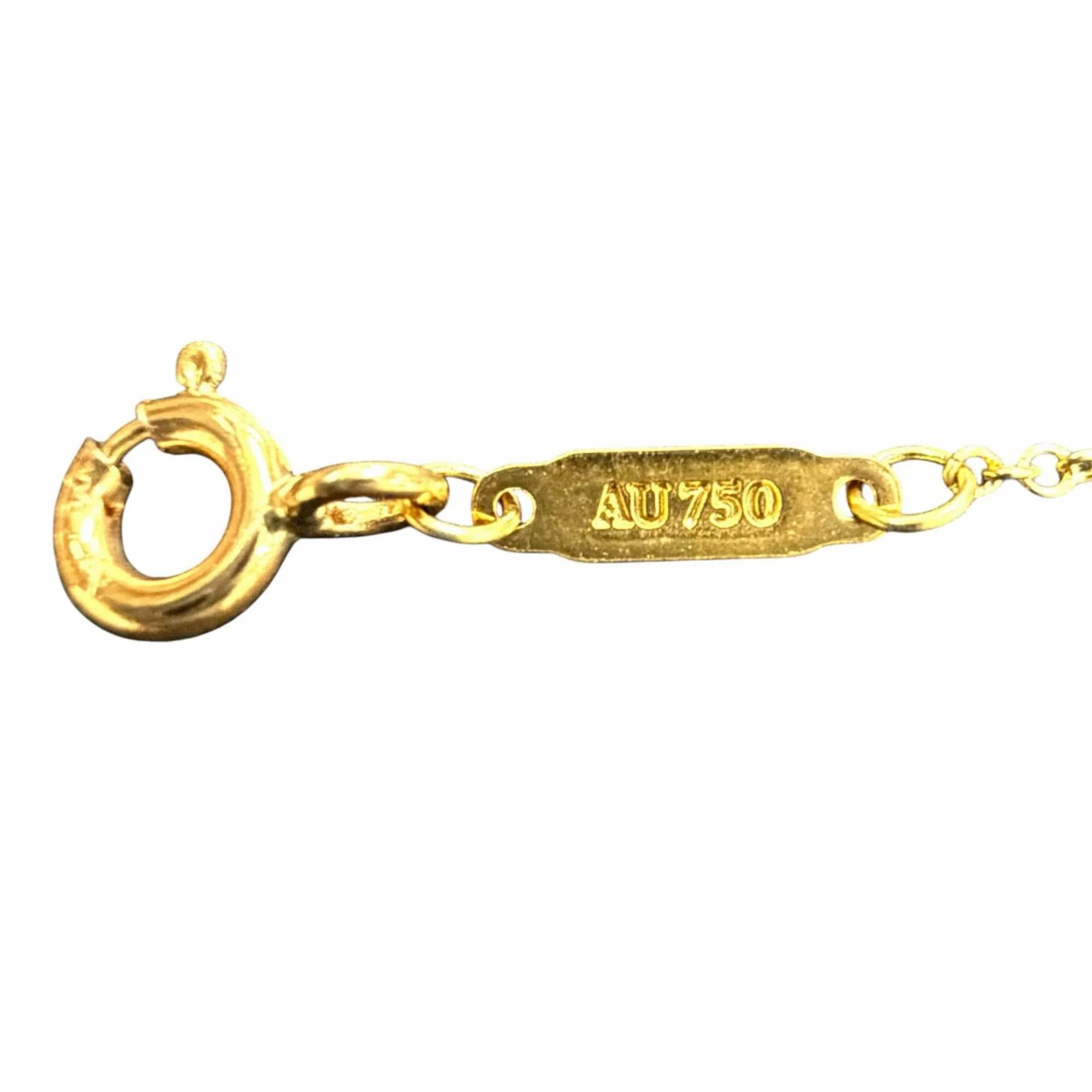 T Smile Pendant Necklace 18K Yellow Gold - Image 6