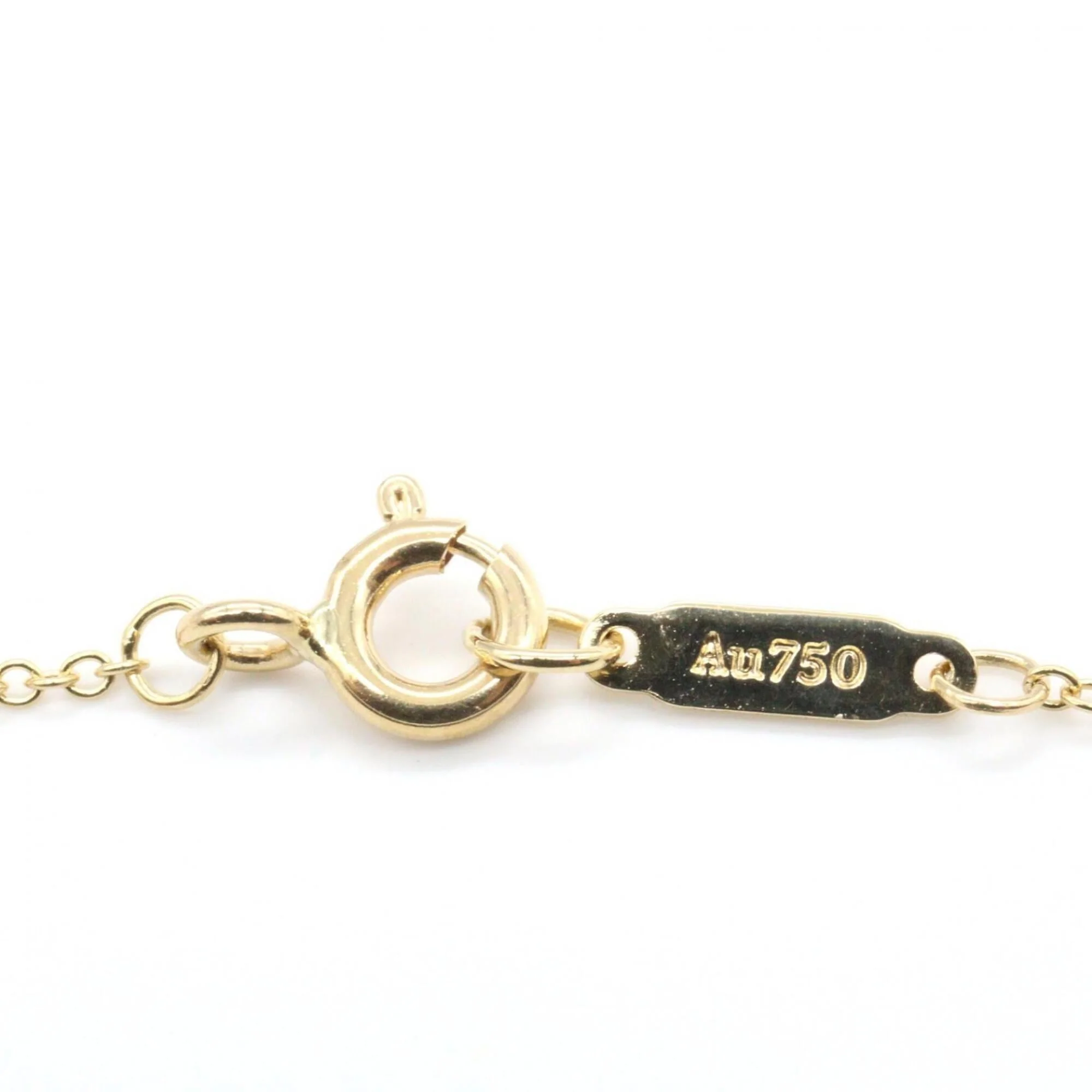 T Smile Pendant Necklace 18K Yellow Gold with Diamonds - Image 4